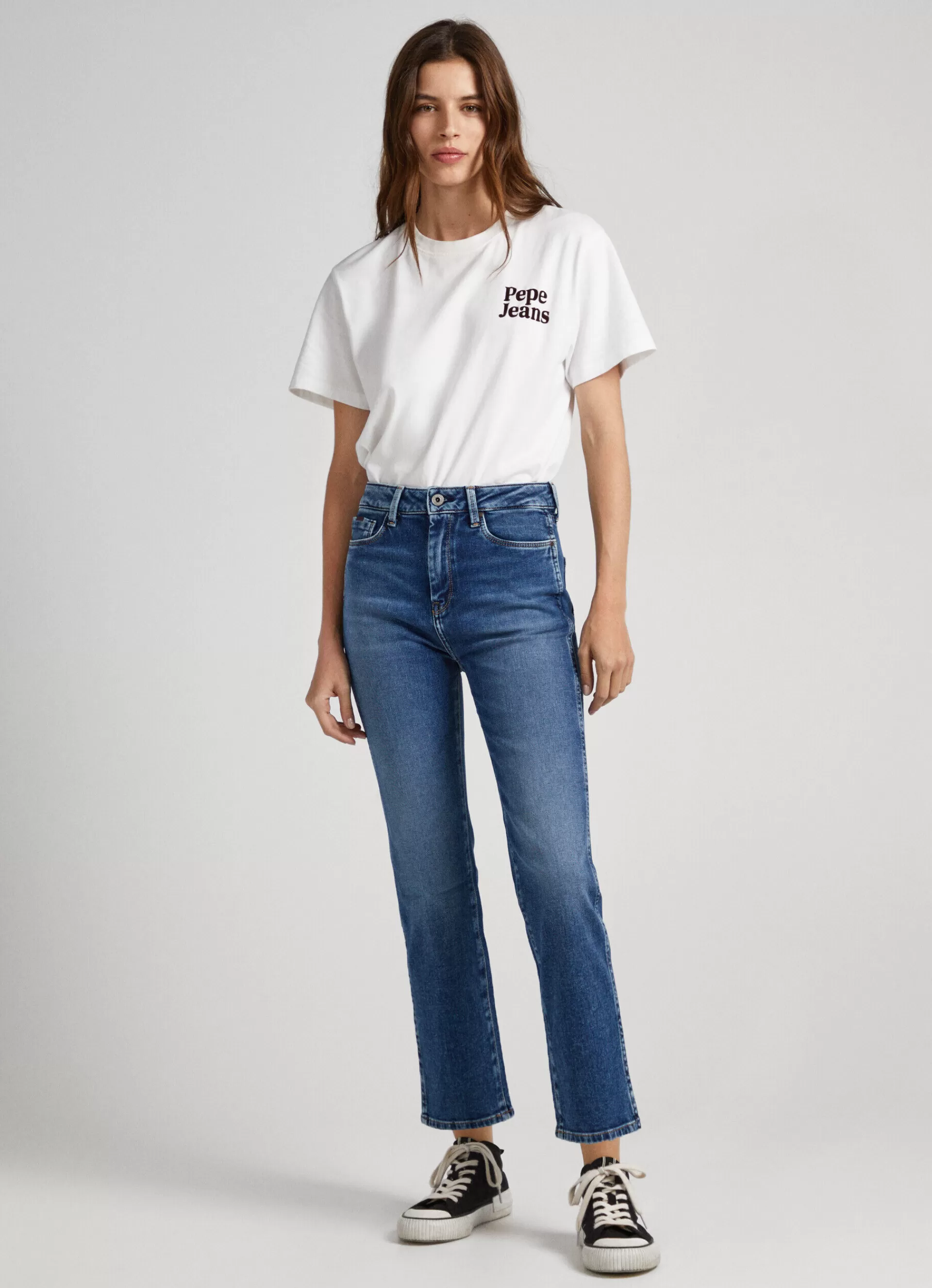 Trends | Jeans*Women Pepe Jeans DION 7/8 SLIM FIT HIGH-RISE JEANS Denim