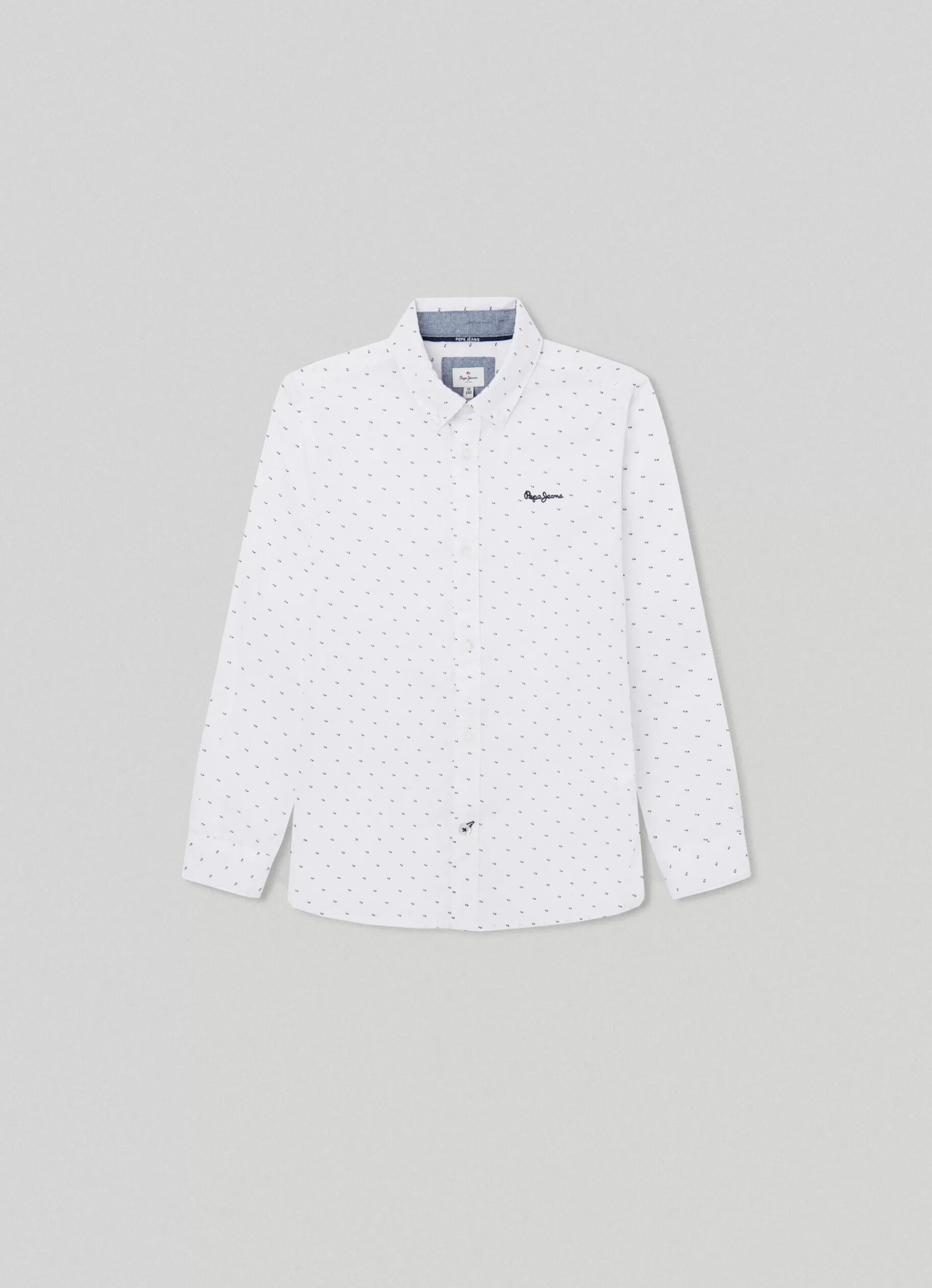 Polos & Shirts*KIDS Pepe Jeans DOTTED POPLIN SHIRT White