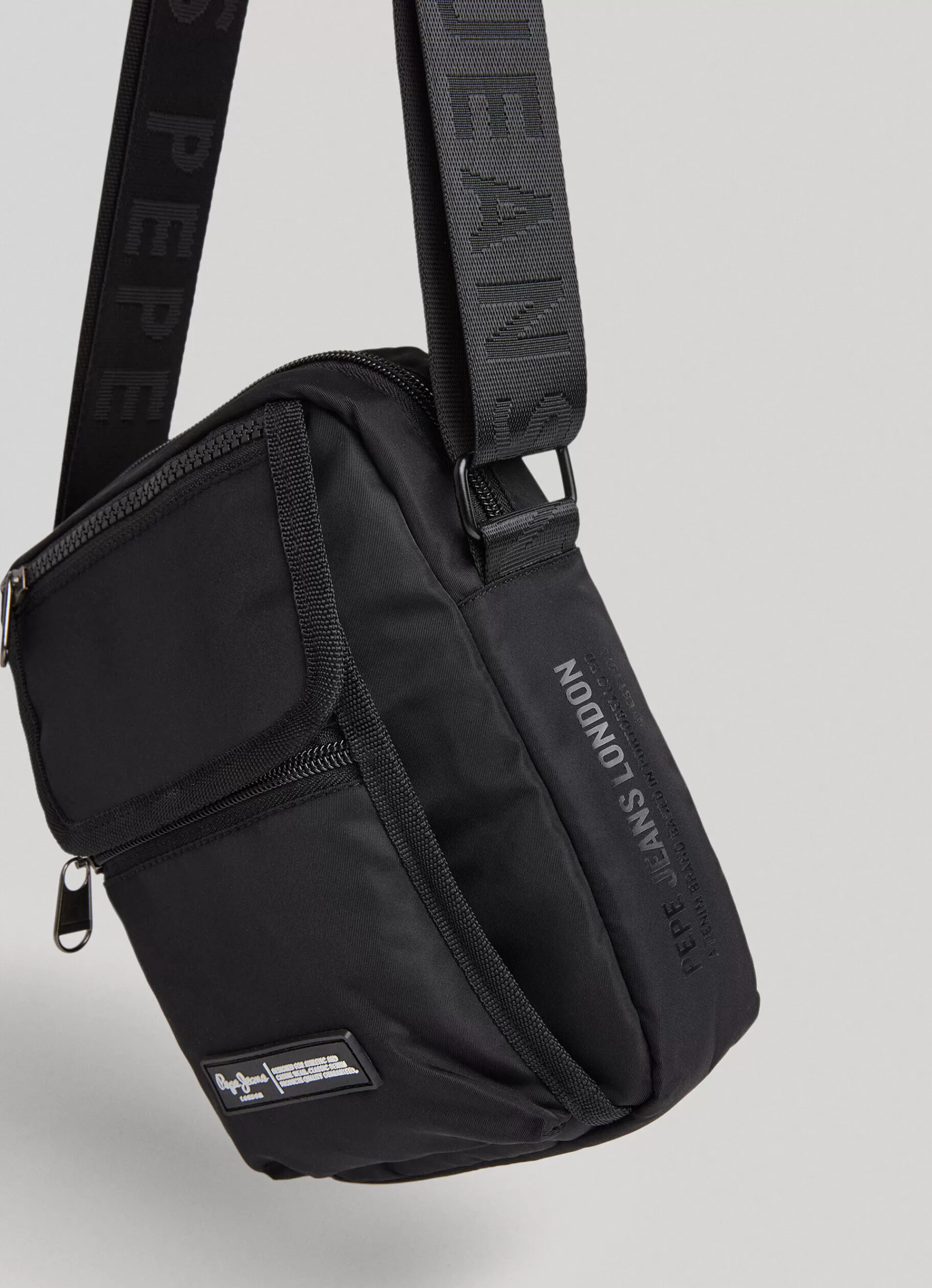 Bags & Backpacks*Men Pepe Jeans DOUBLE COMPARTMENT CROSSBODY BAG Black- Not Available