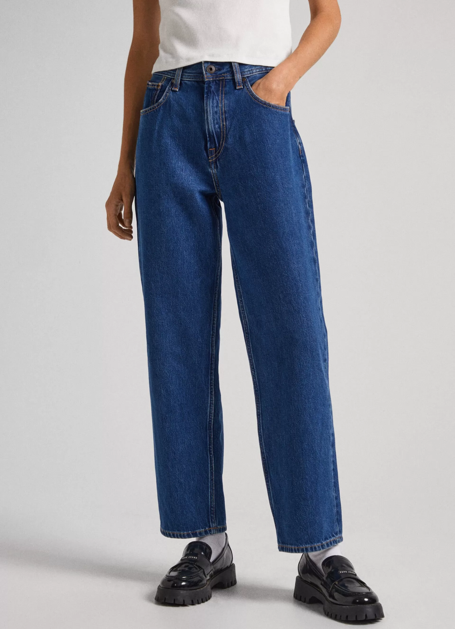 Straight | Jeans*Women Pepe Jeans DOVER RELAXED FIT HIGH-RISE JEANS Denim