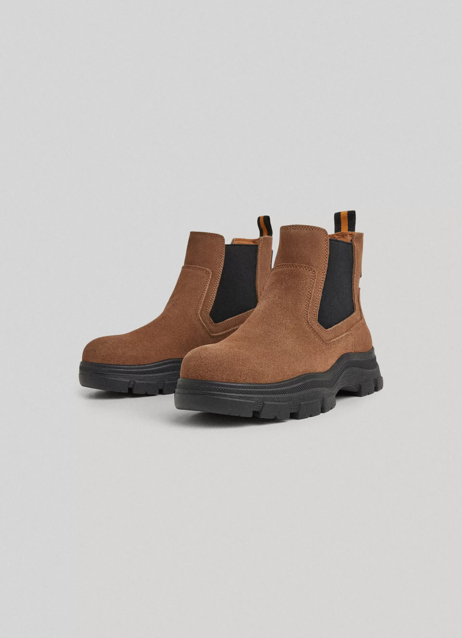 Footwear*KIDS Pepe Jeans ELASTICATED ANKLE BOOTS Brown