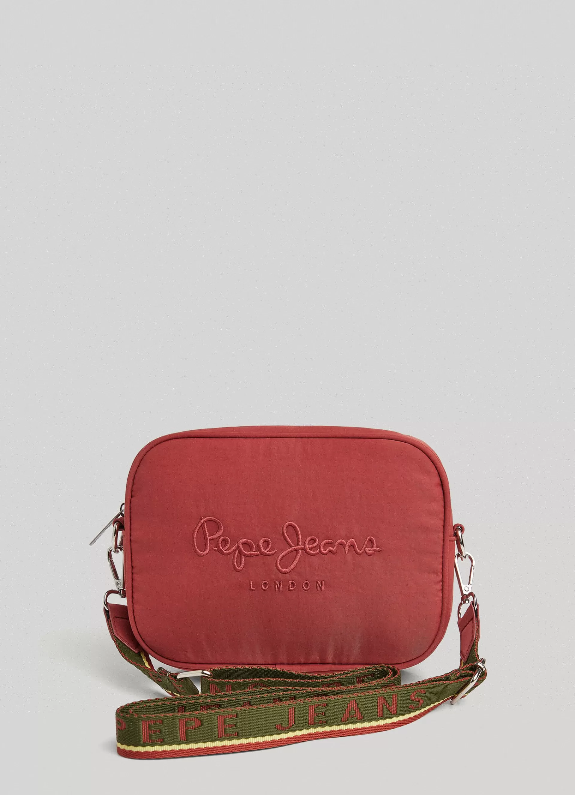 Bags & Backpacks*Women Pepe Jeans EMBROIDERED LOGO CAMERA CROSSBODY BAG Terra Brown