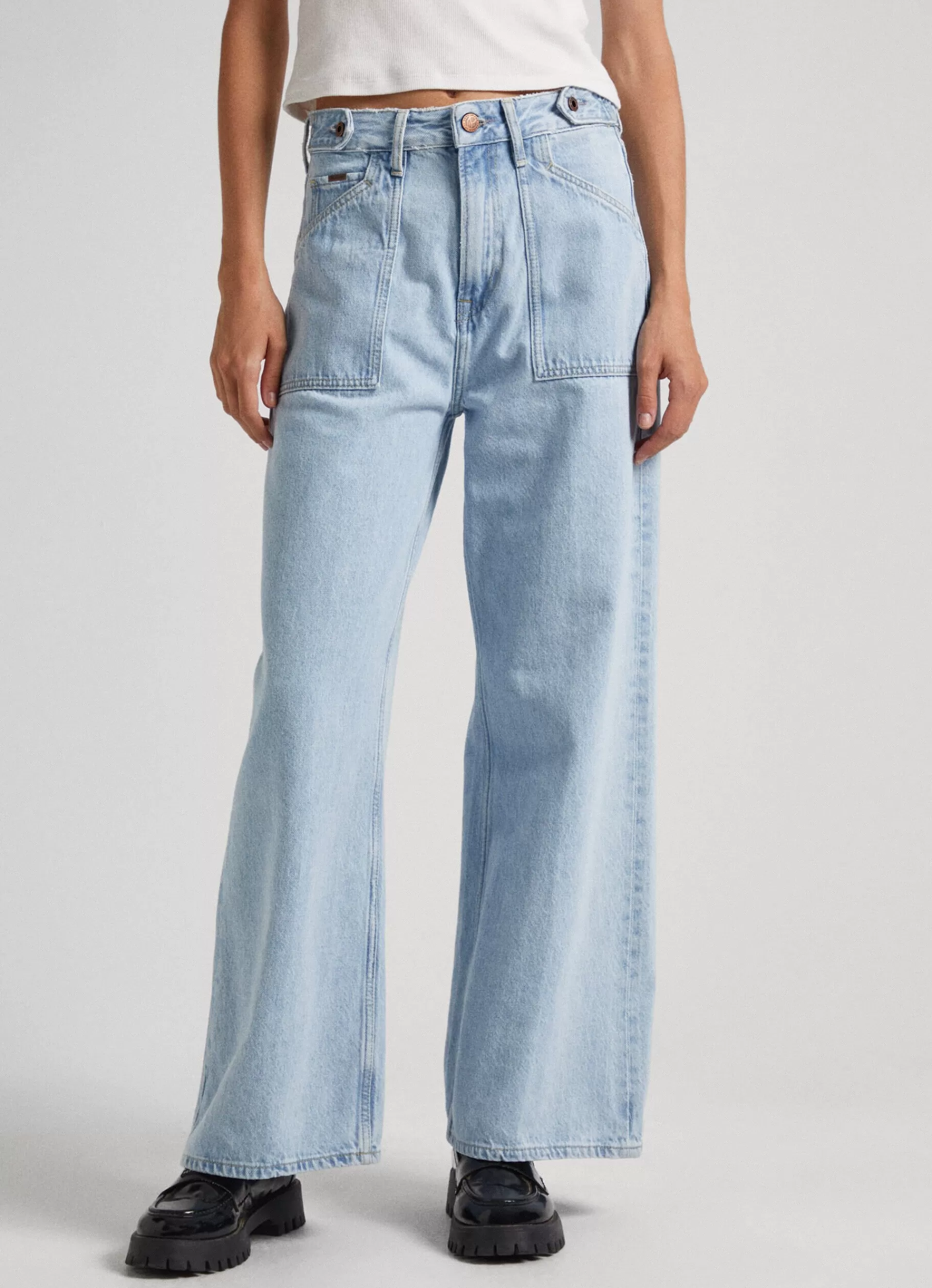 Trends | Jeans*Women Pepe Jeans FEBEE WIDE FIT HIGH-RISE JEANS Denim