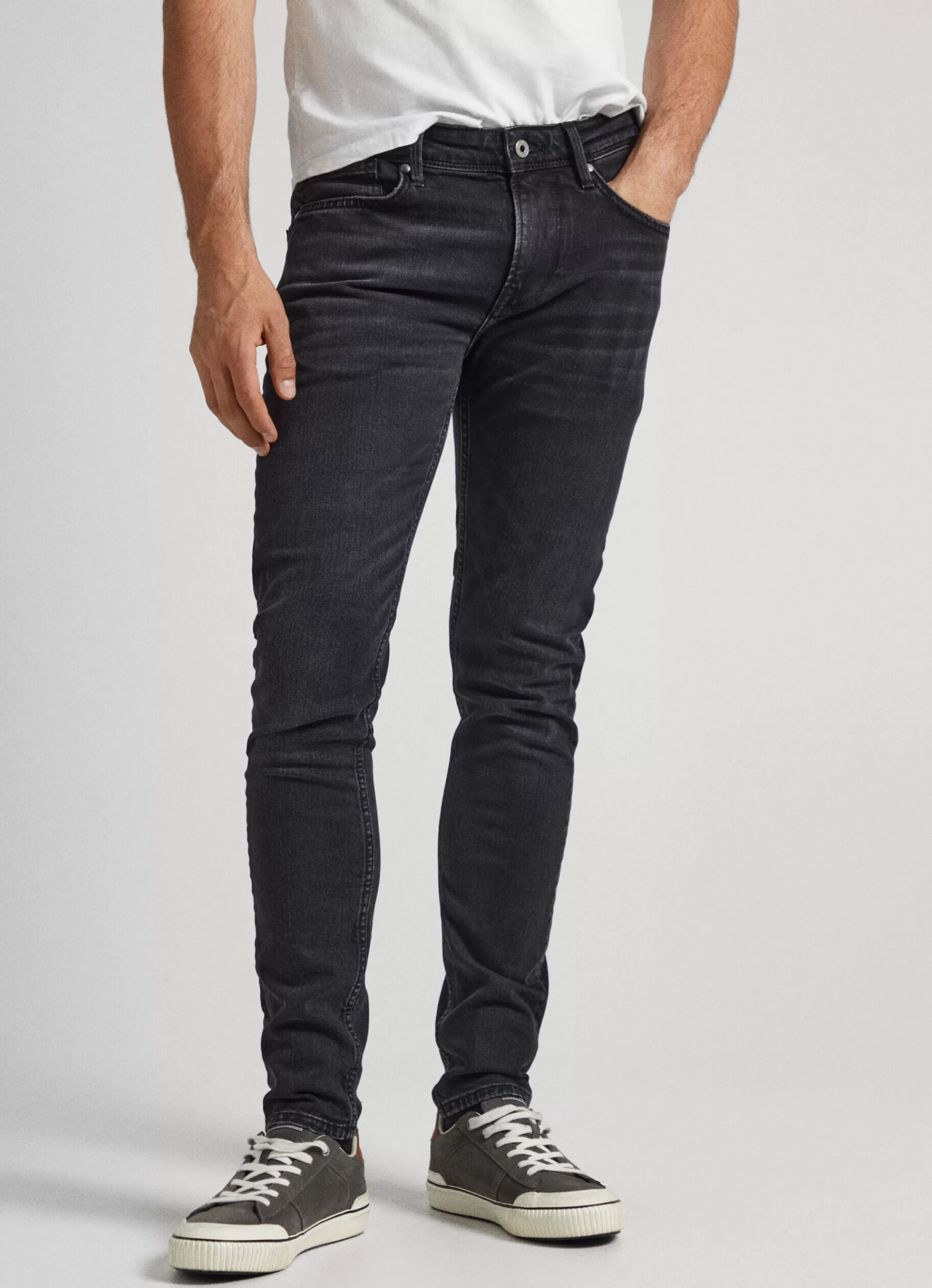 Skinny | Jeans*Men Pepe Jeans FINSBURY SKINNY FIT LOW-RISE JEANS Denim