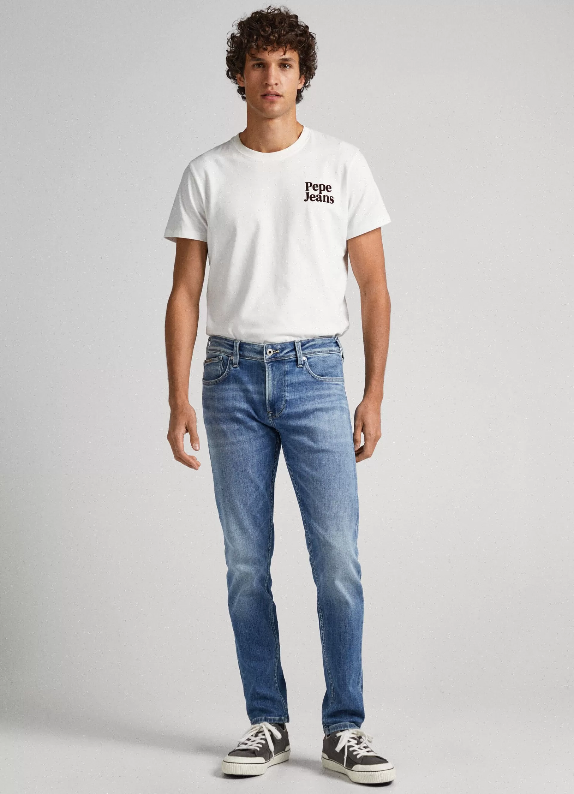 Skinny*Men Pepe Jeans FINSBURY SKINNY FIT LOW-RISE JEANS Denim