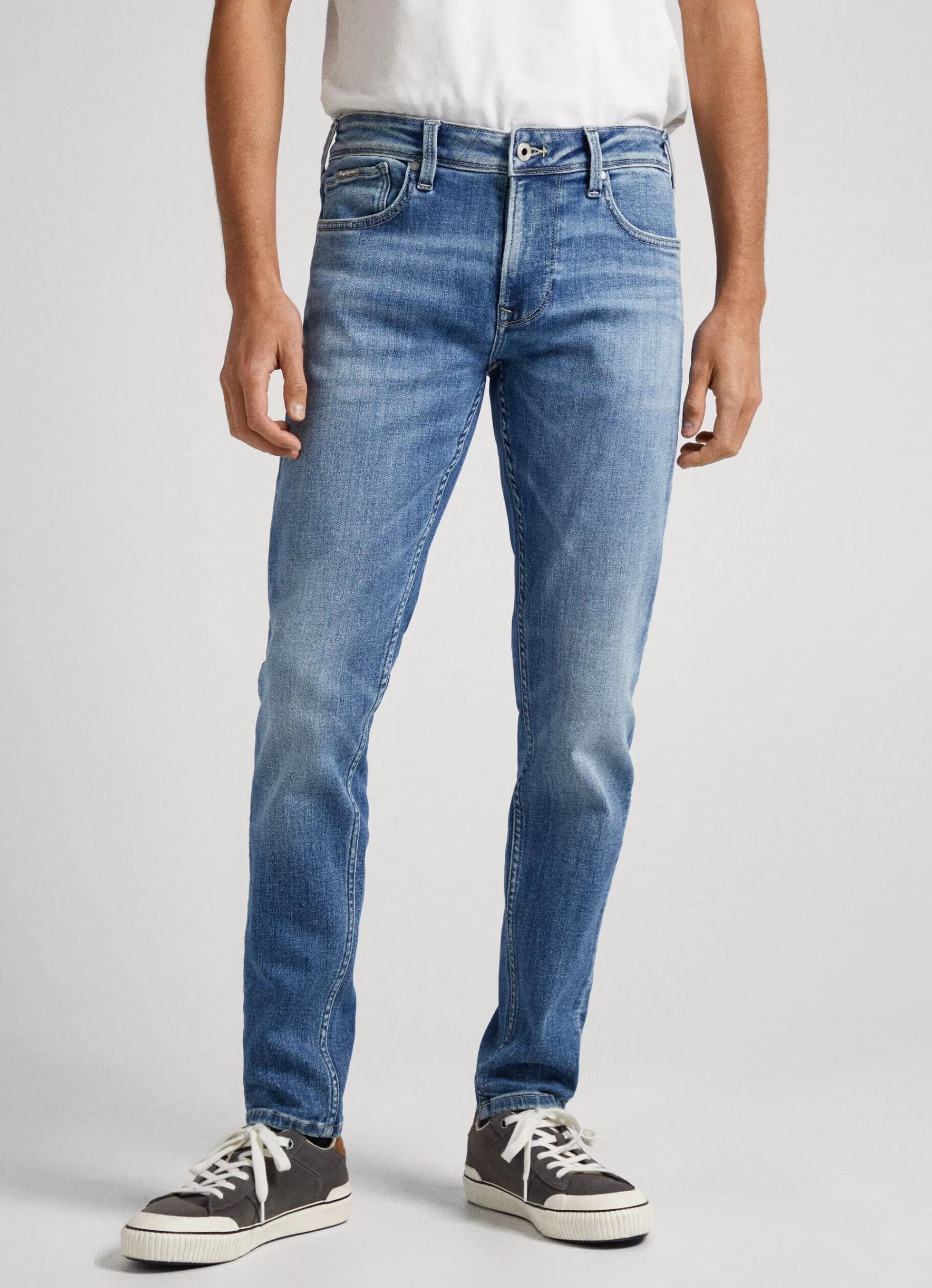 Skinny*Men Pepe Jeans FINSBURY SKINNY FIT LOW-RISE JEANS Denim