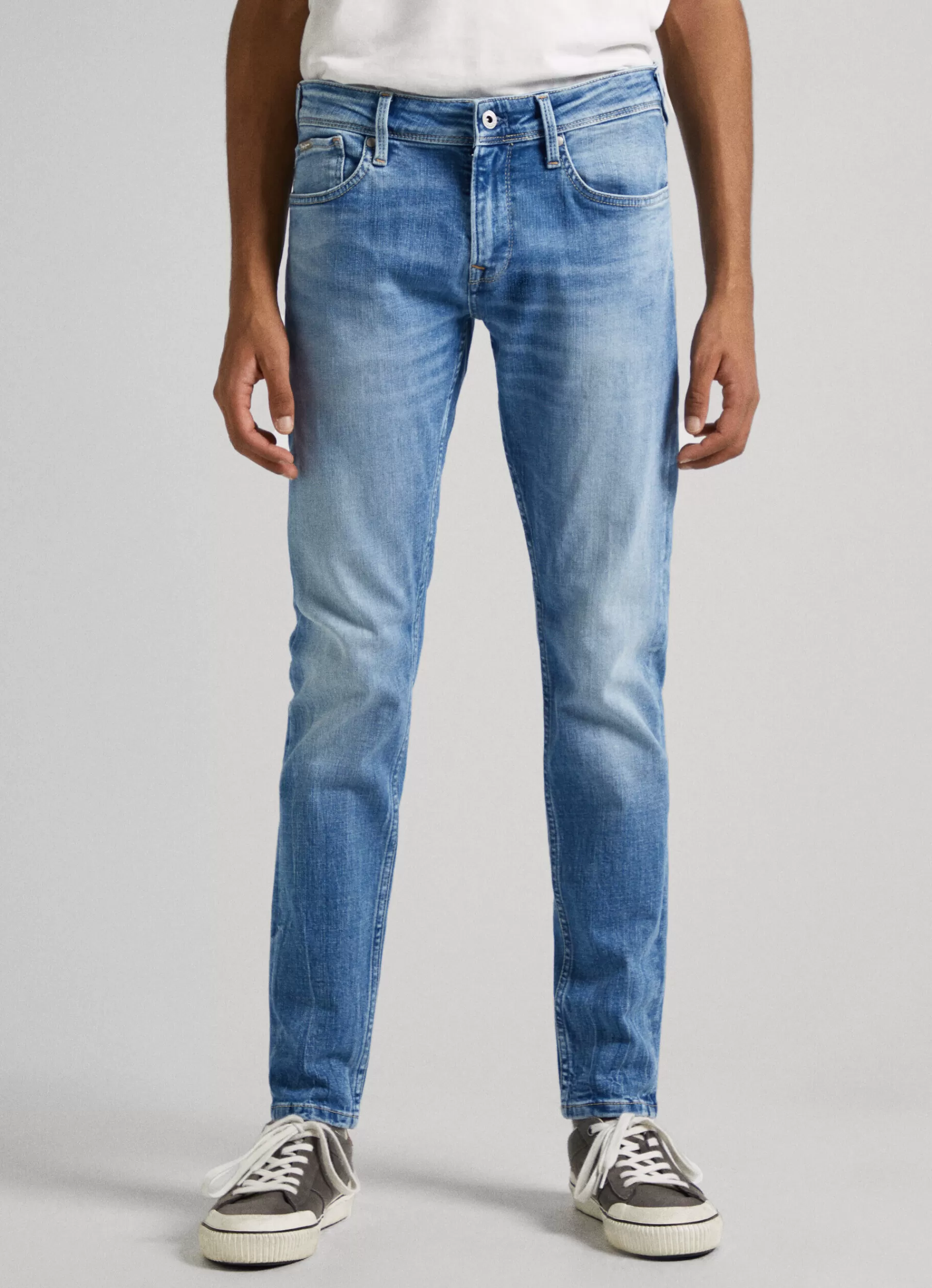 Skinny*Men Pepe Jeans FINSBURY SKINNY FIT LOW-RISE JEANS Denim