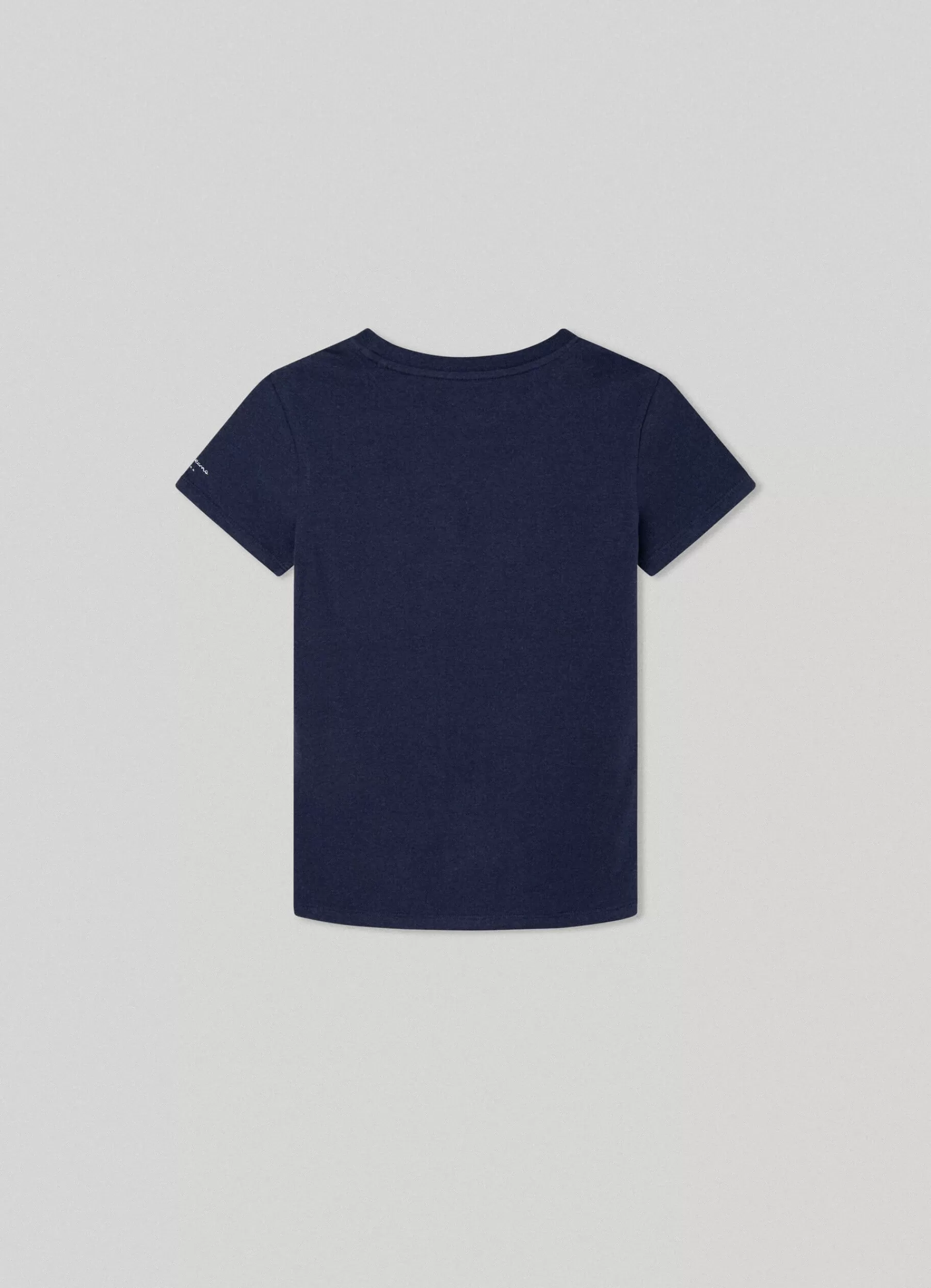 T-shirts*KIDS Pepe Jeans FLAG LOGO COTTON T-SHIRT Navy