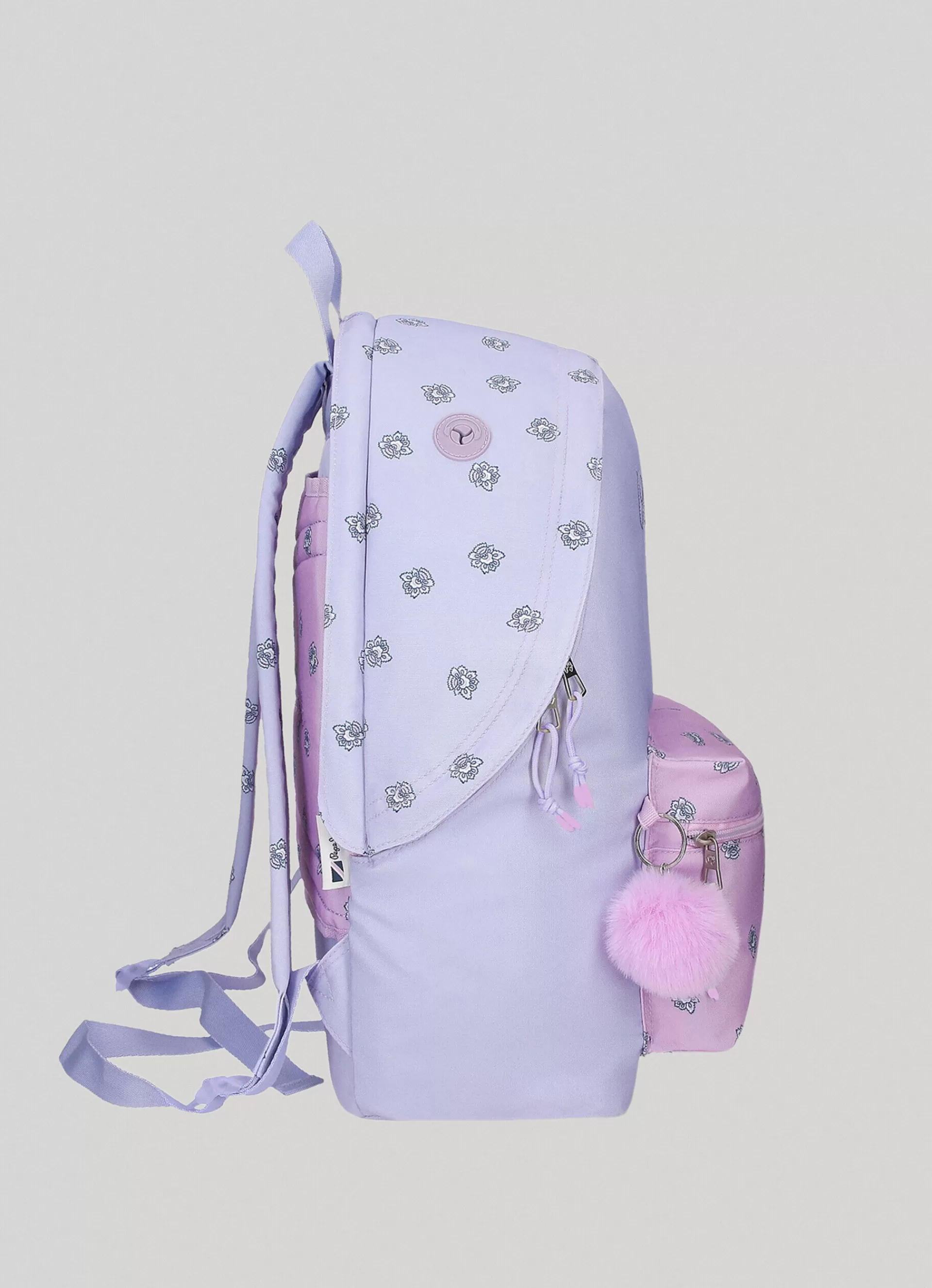 Accessories*KIDS Pepe Jeans FLORAL PRINT SCHOOL BACKPACK Lilac