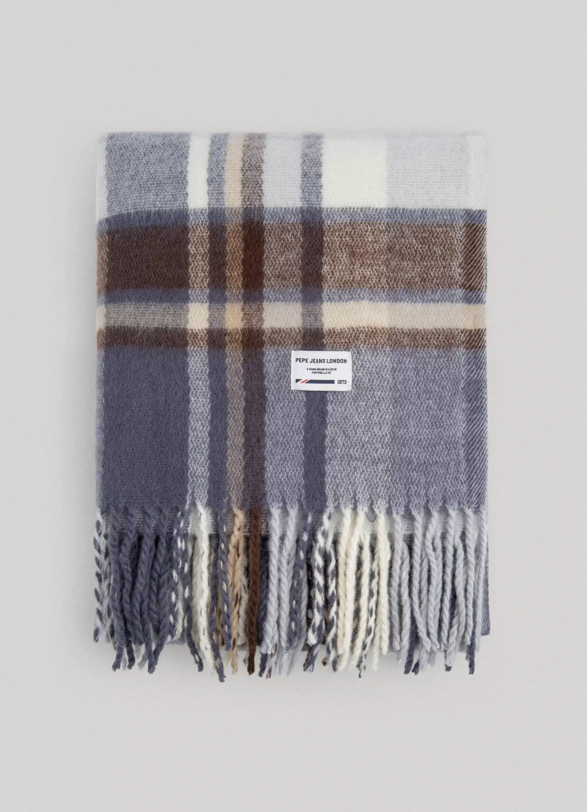 Foulard & Scarves | Scarves*Women | Men Pepe Jeans FLUID FABRIC CHECK SCARF Sand Beige- Not Available