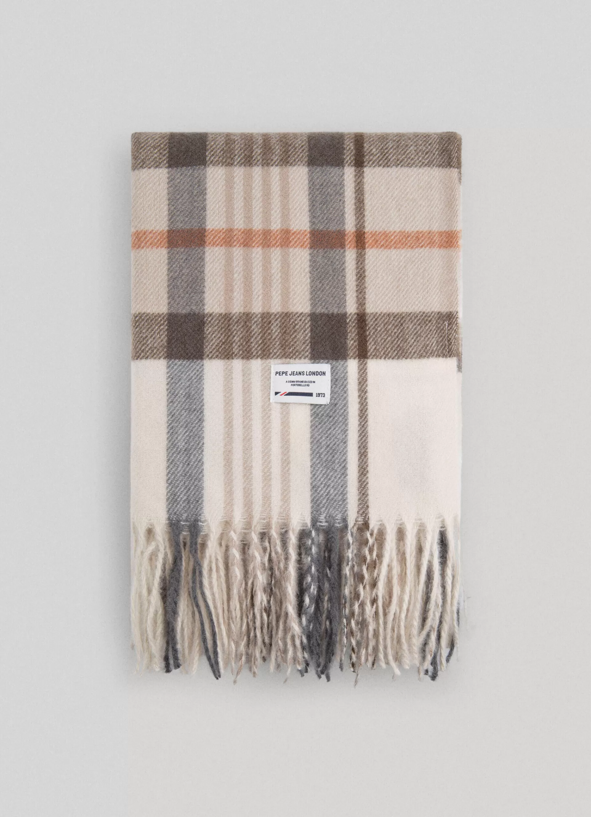 Foulard & Scarves | Scarves*Women | Men Pepe Jeans FLUID FABRIC CHECK SCARF Ivory White- Not Available