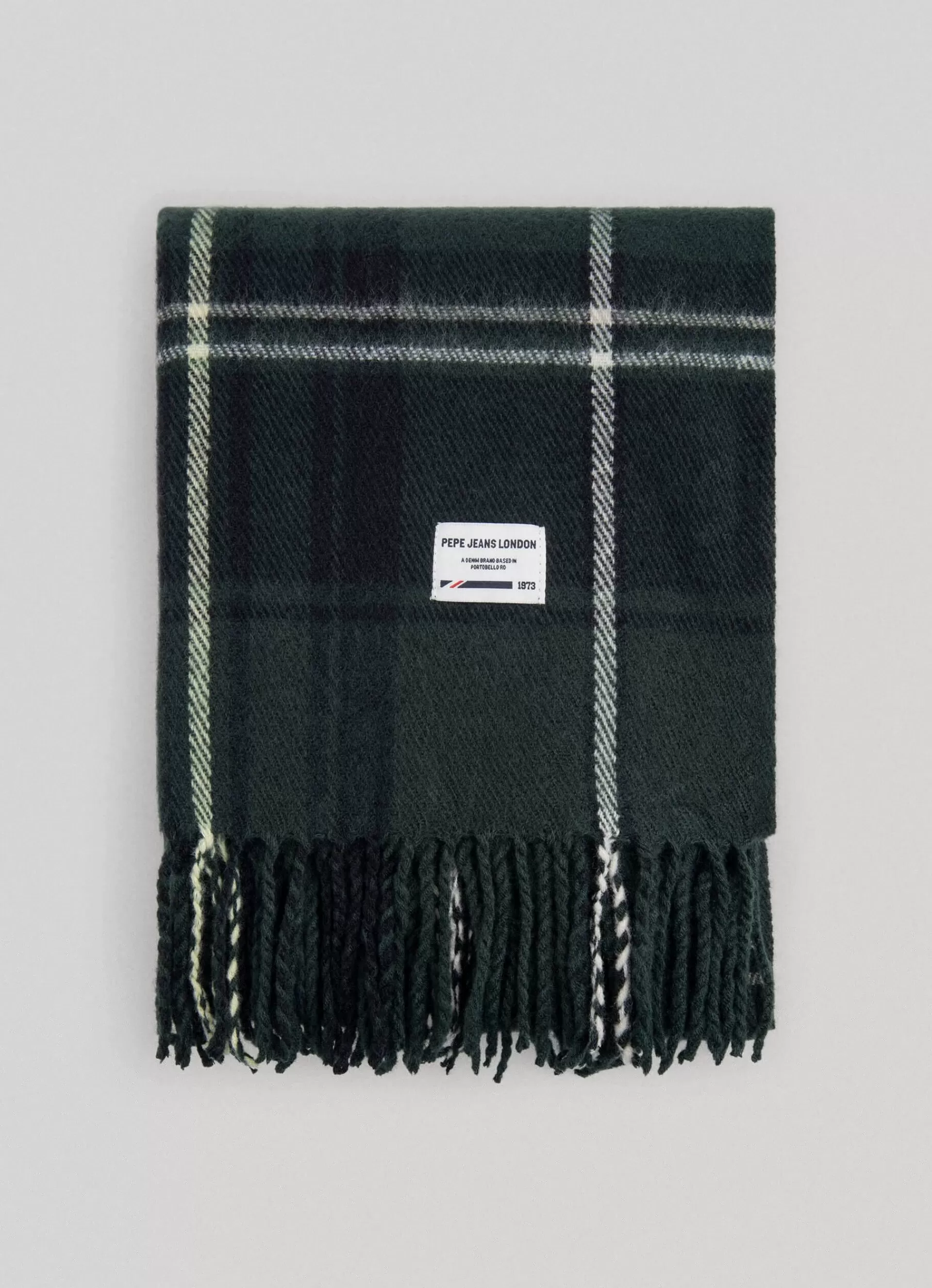 Foulard & Scarves | Scarves*Women | Men Pepe Jeans FLUID FABRIC CHECK SCARF Regent Green- Not Available