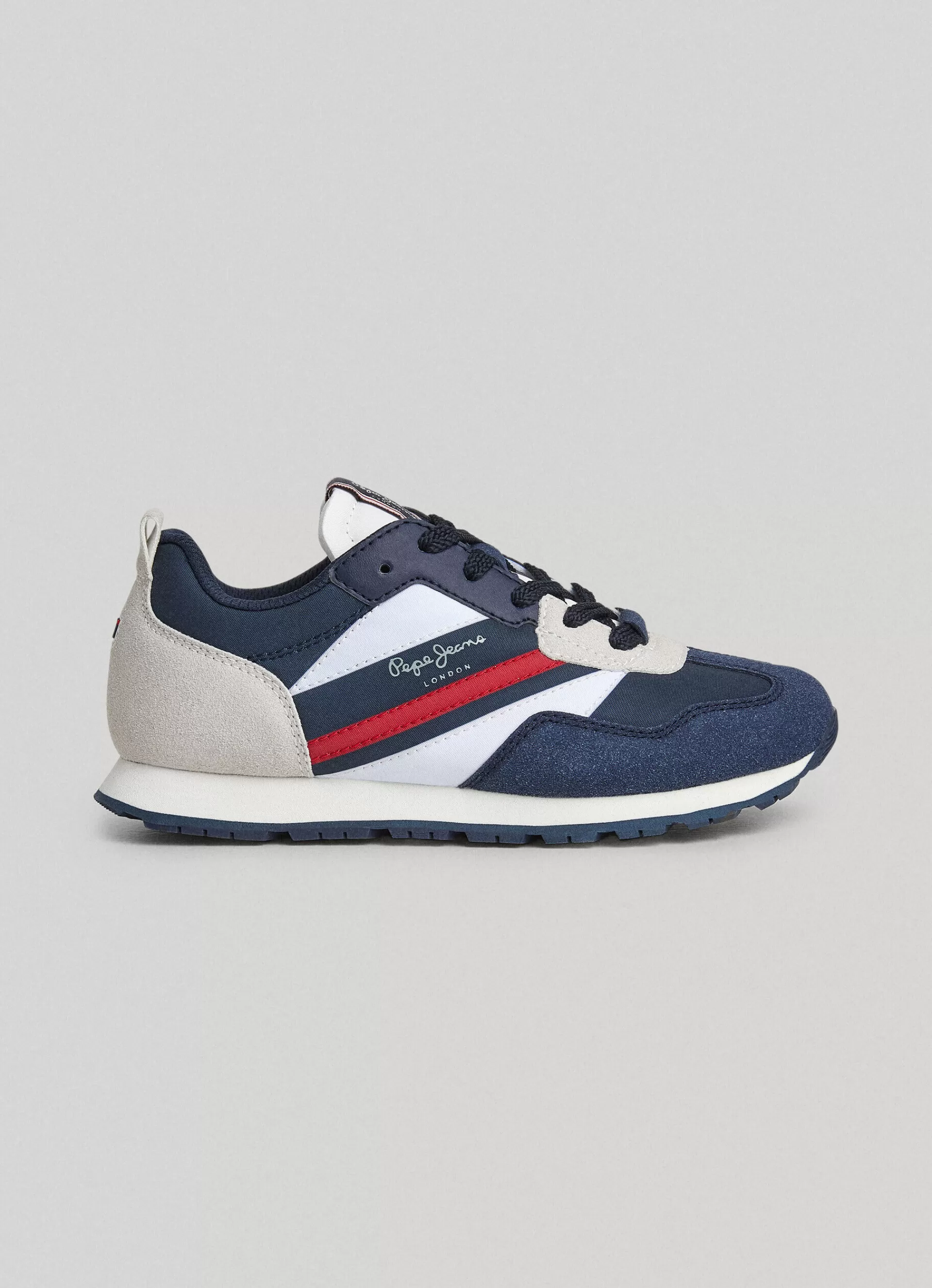 Footwear*KIDS Pepe Jeans FOREST PRINT COMBINED TRAINERS Navy