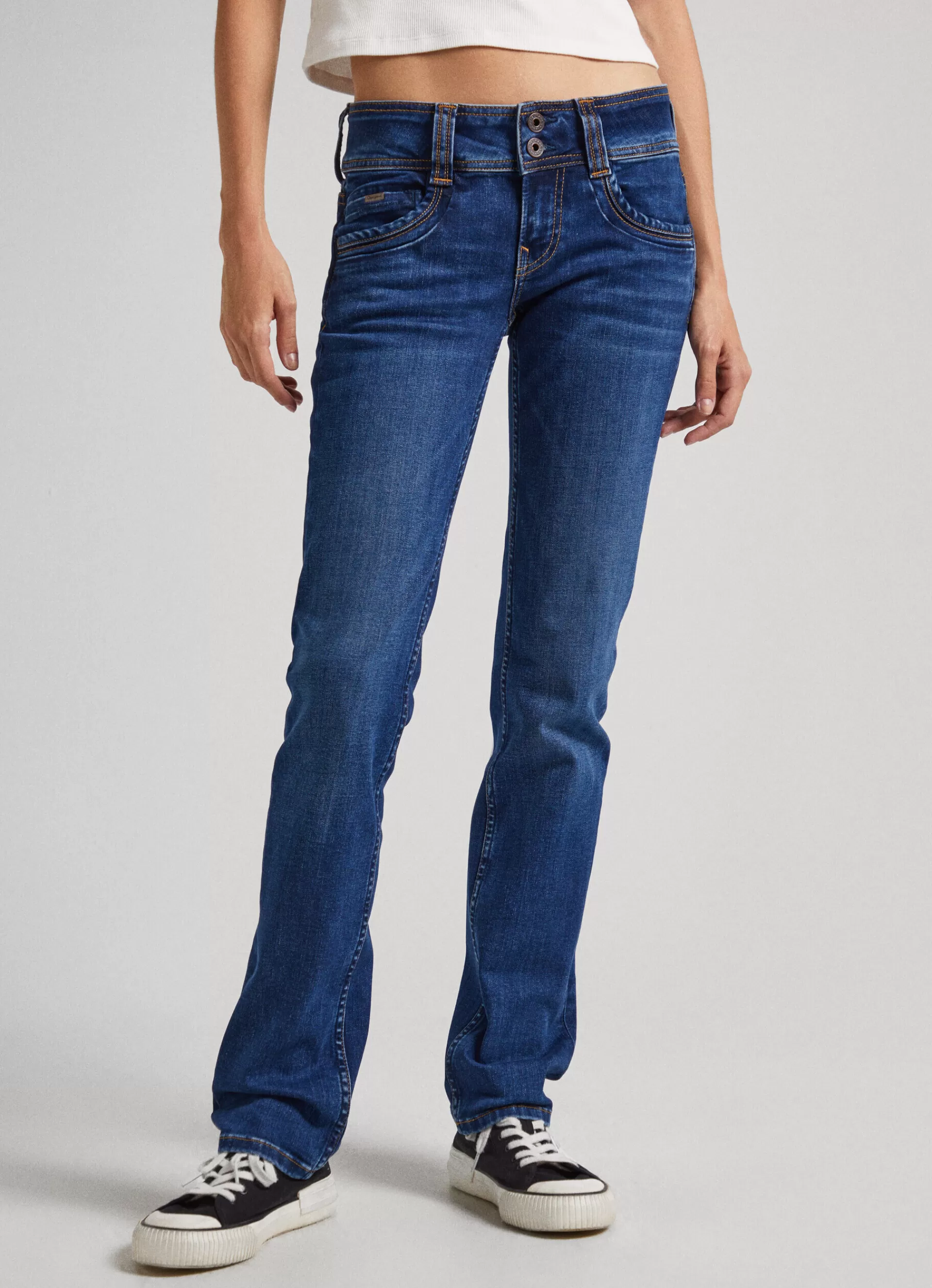 Straight | Jeans*Women Pepe Jeans GEN REGULAR FIT MID-RISE JEANS Denim