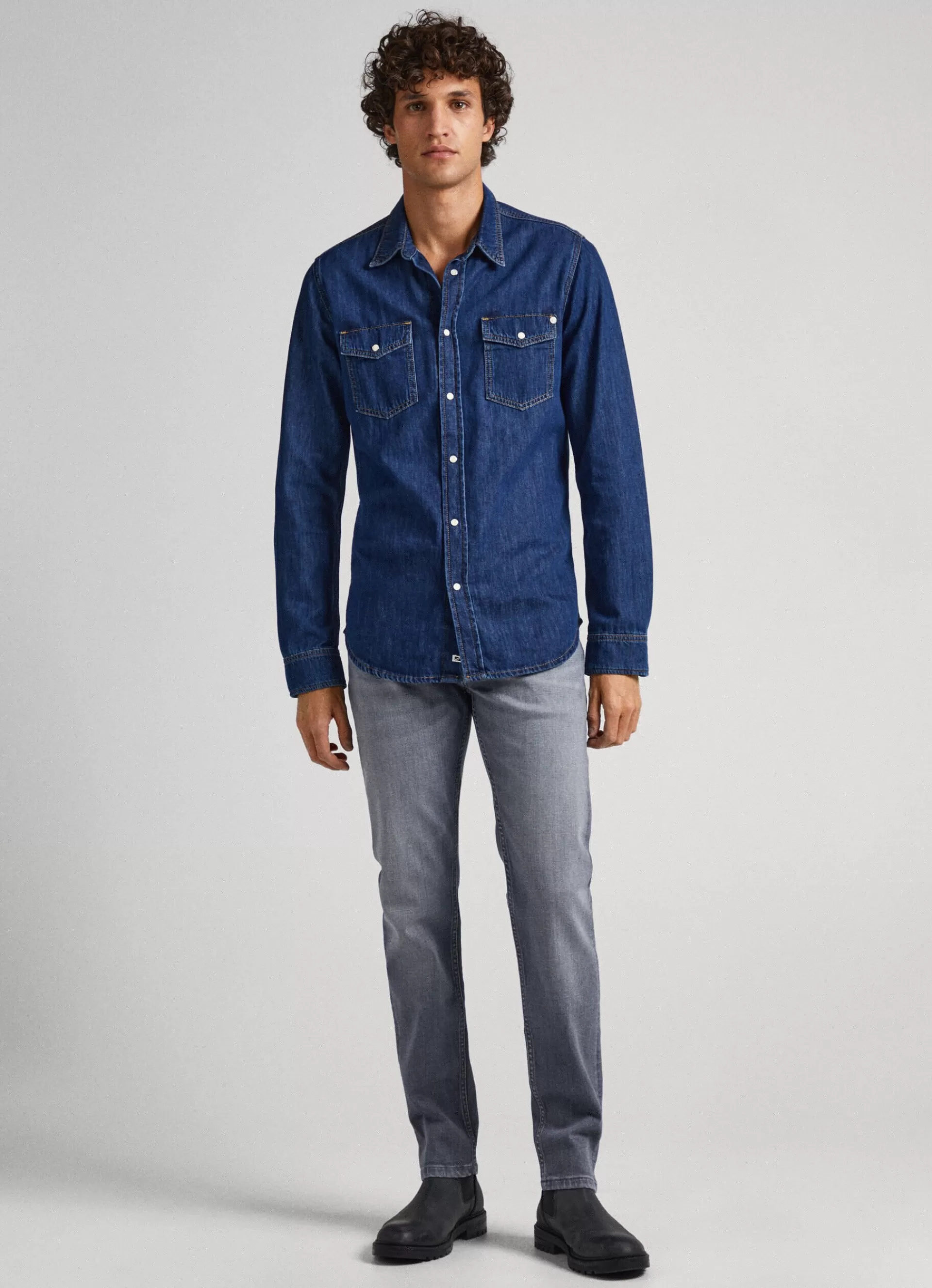 Slim | Jeans*Men Pepe Jeans HATCH REGULAR SLIM FIT MID-RISE JEANS Denim