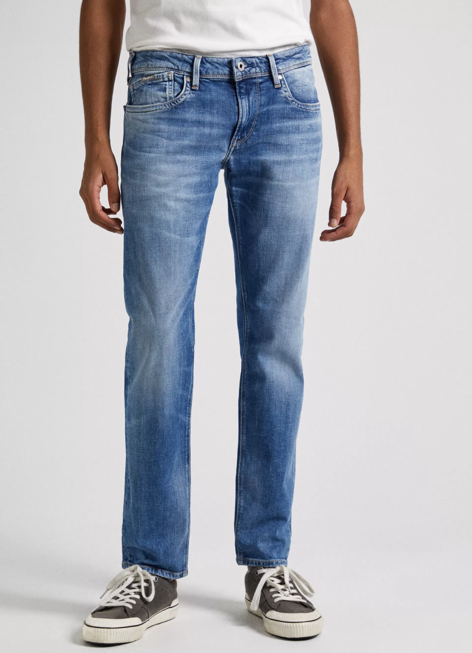 Slim*Men Pepe Jeans HATCH SLIM FIT LOW-RISE JEANS Denim