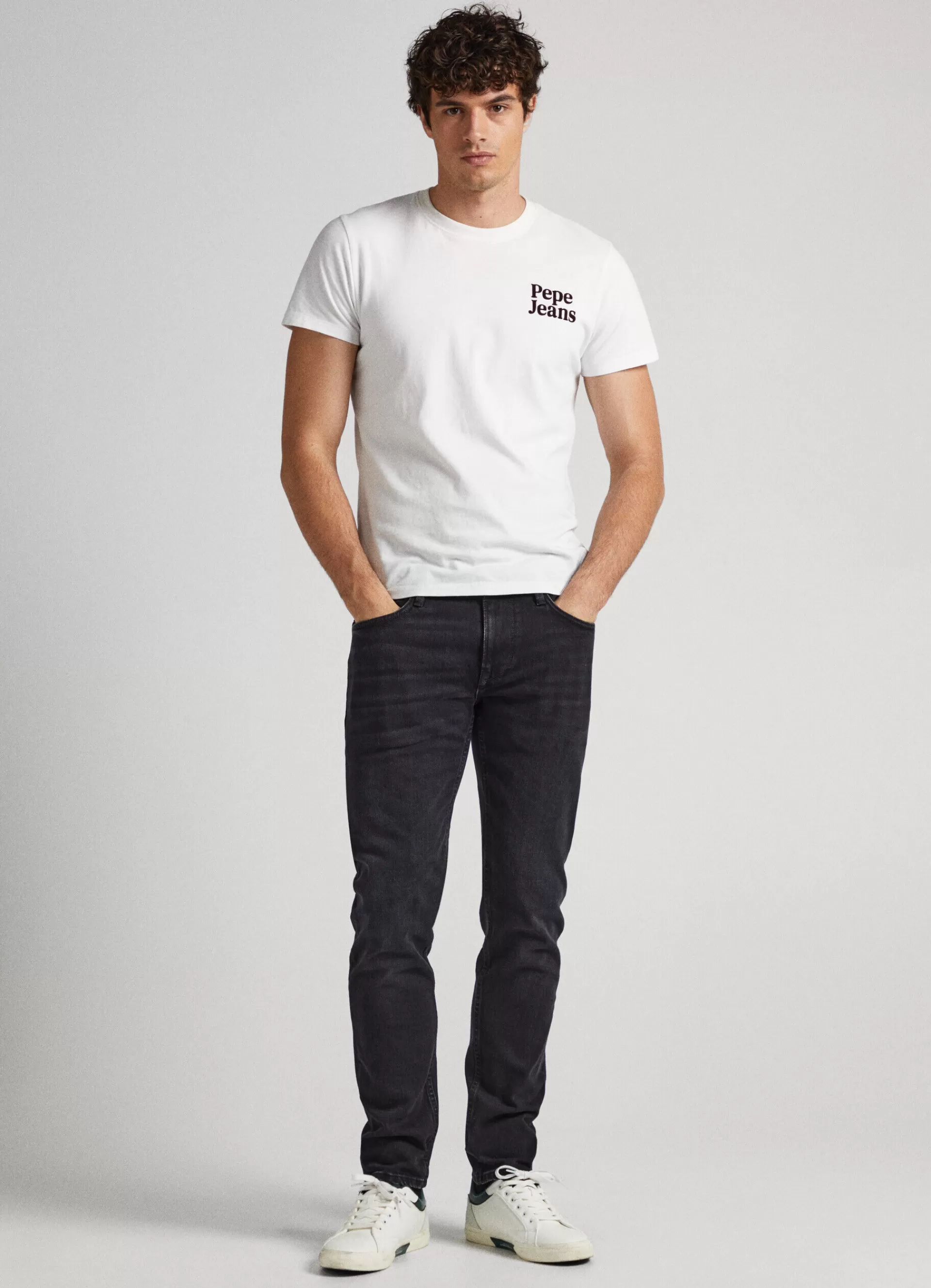 Slim*Men Pepe Jeans HATCH SLIM FIT MID-RISE JEANS Denim