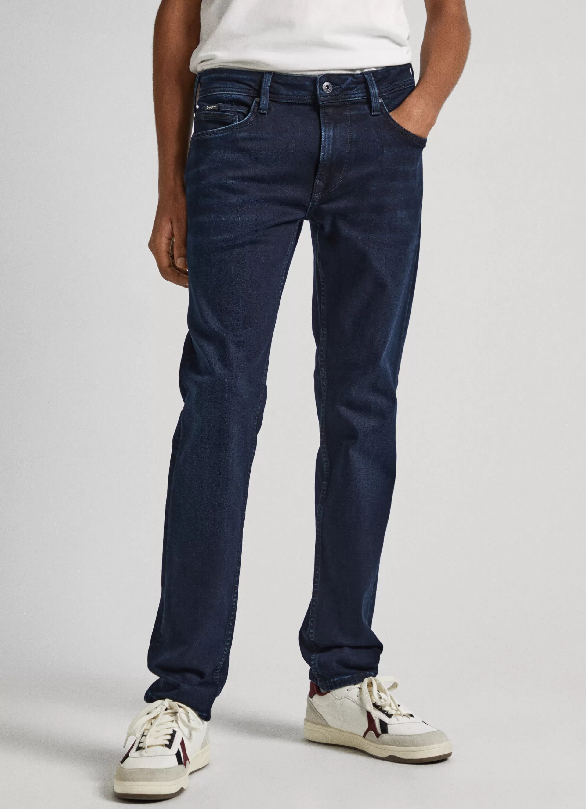 Slim*Men Pepe Jeans HATCH SLIM FIT MID-RISE JEANS Denim