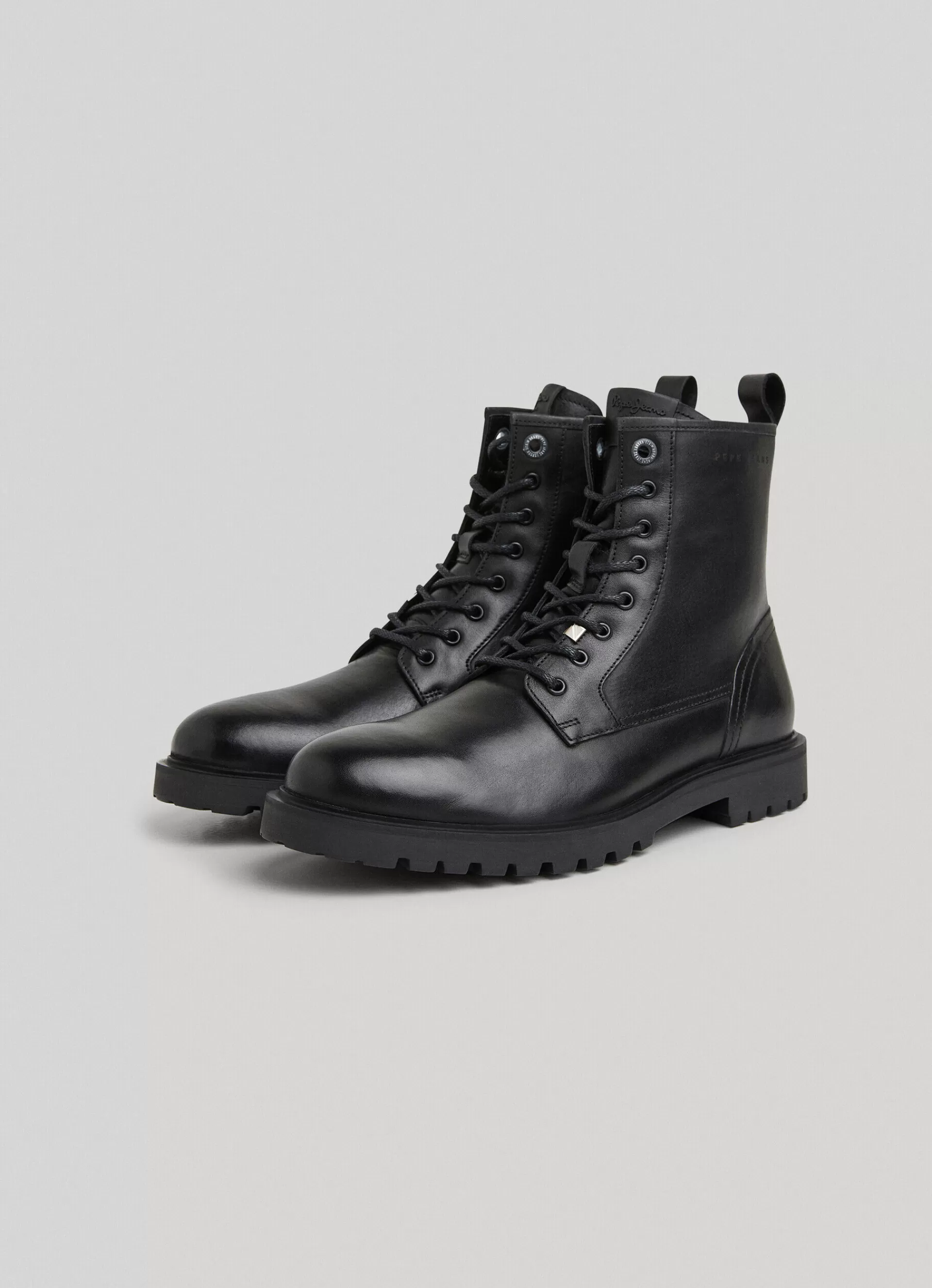 Boots and Shoes*Men Pepe Jeans HIGH LEATHER BOOTS Black