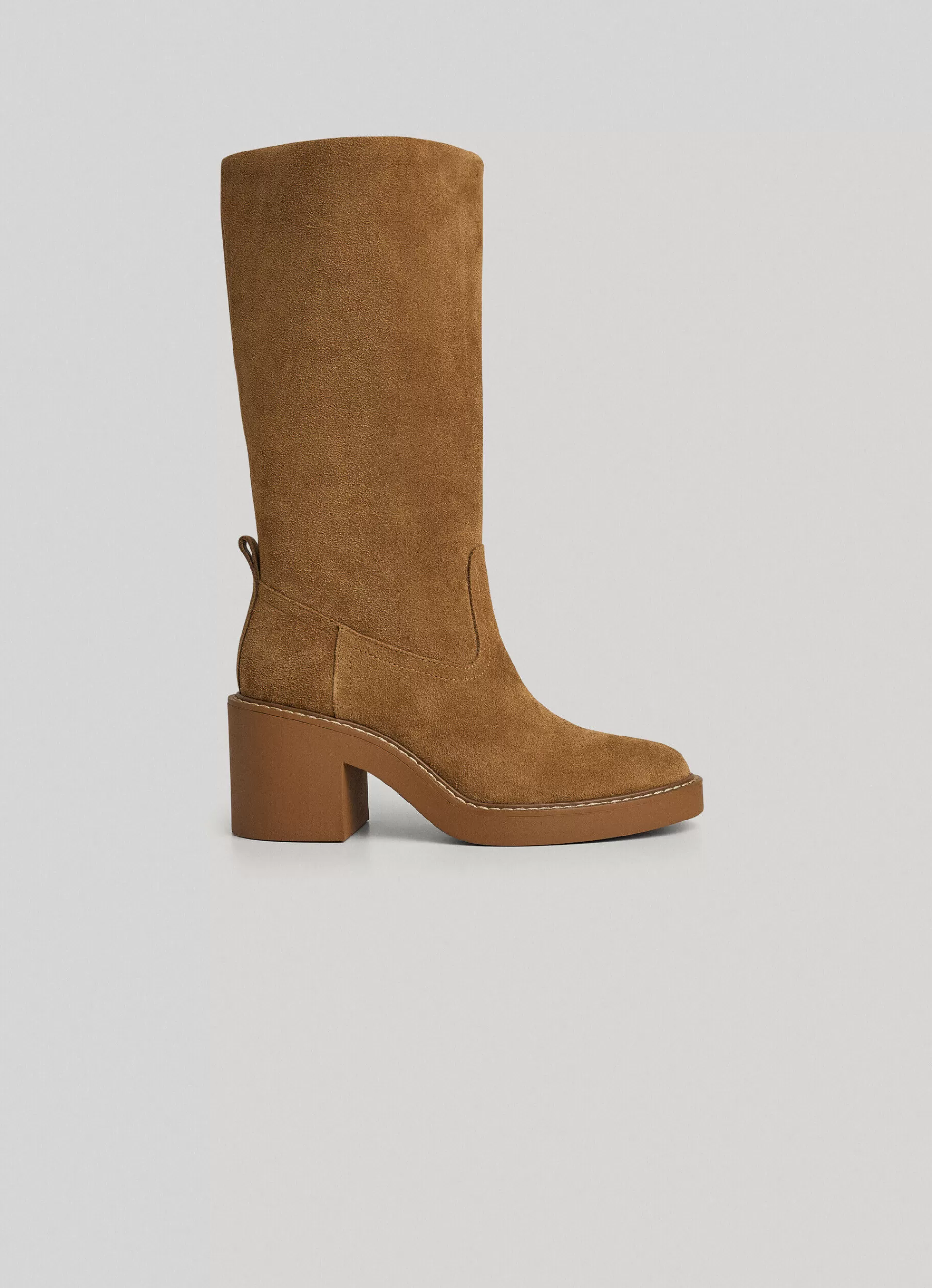 Boots & Shoes*Women Pepe Jeans HIGH LEG SUEDE BOOTS Cognac Brown