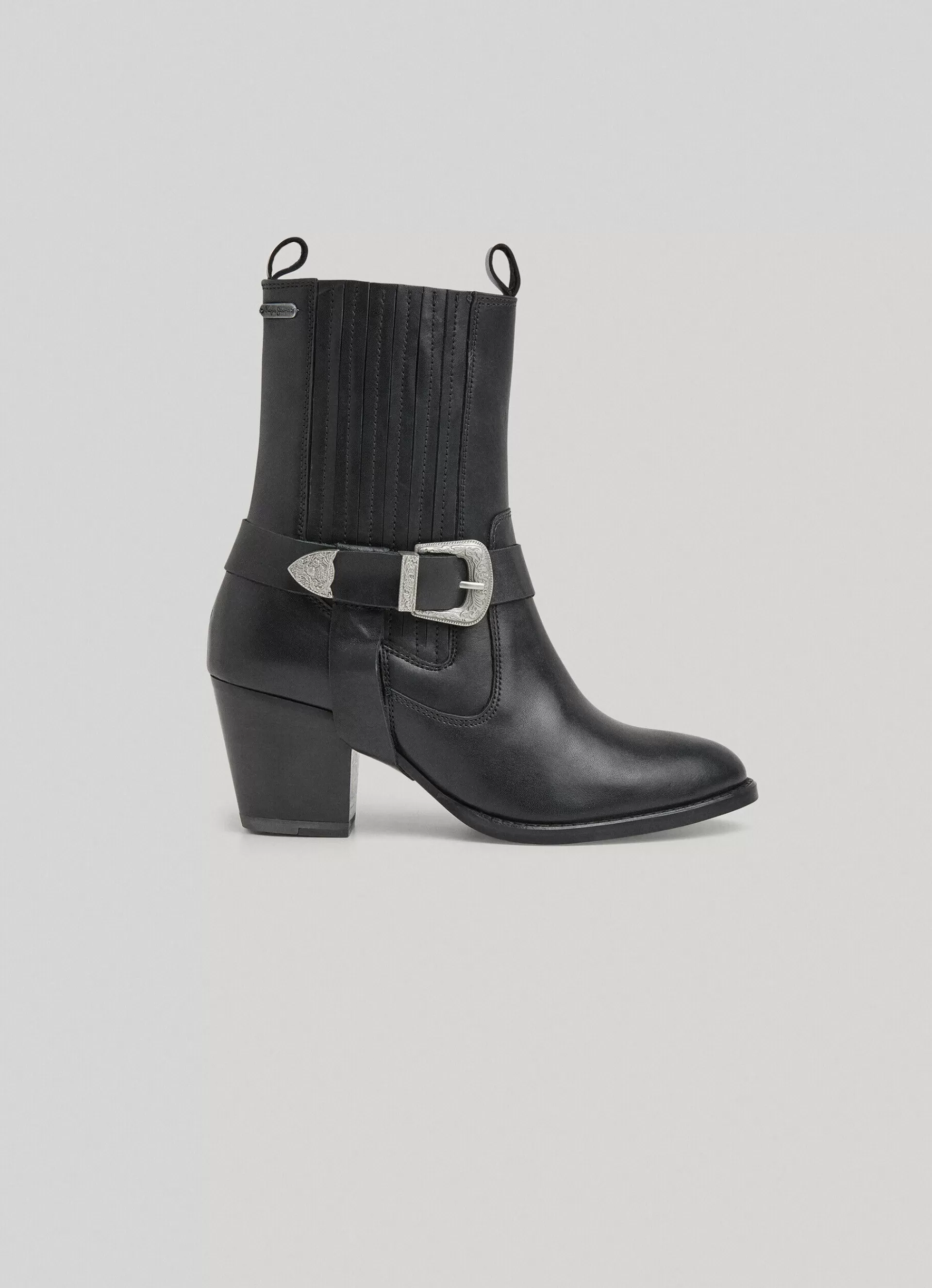 Boots & Shoes*Women Pepe Jeans HIGH-HEEL MID-CALF BOOT Black