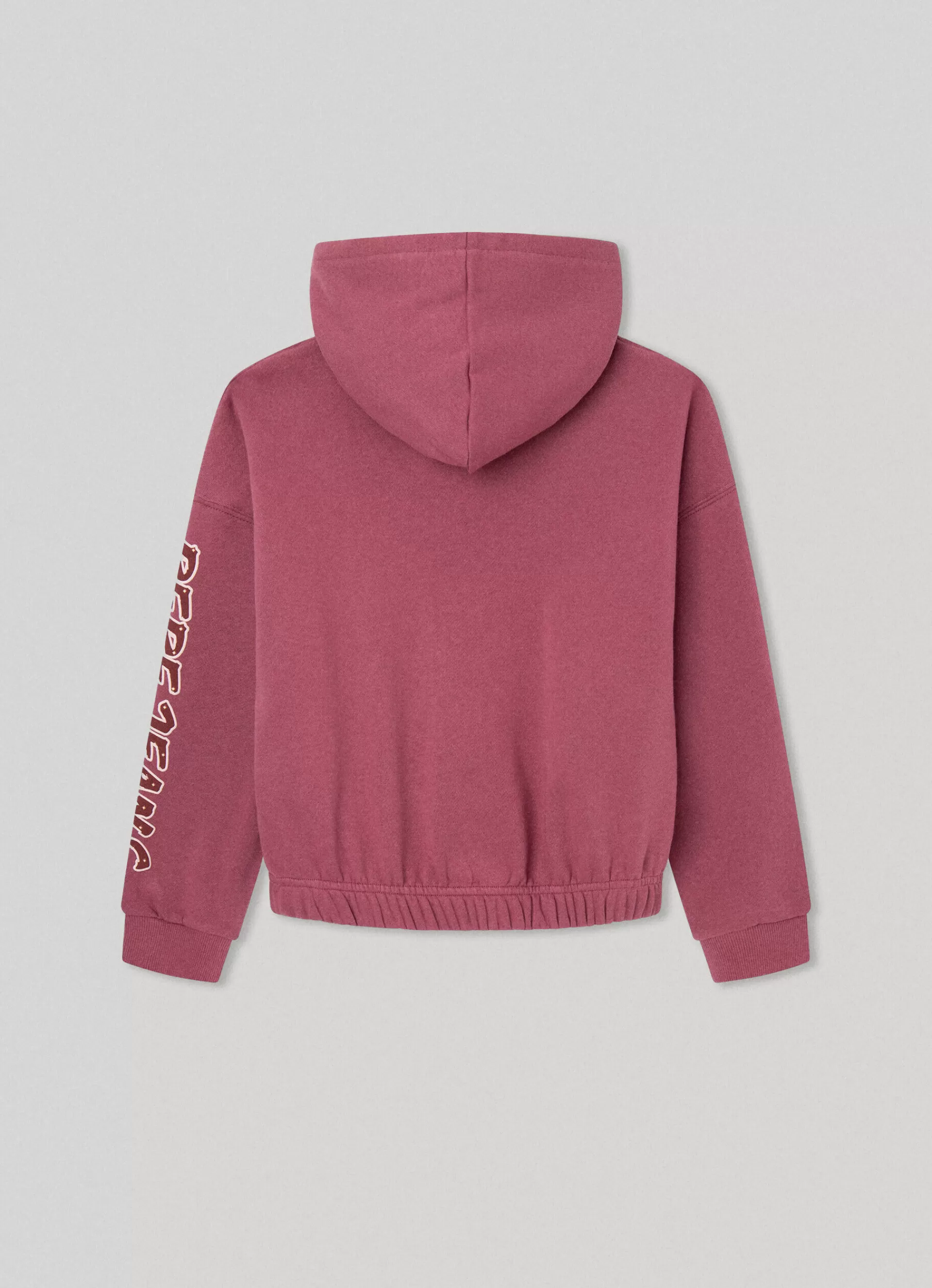 Sweats & Knits*KIDS Pepe Jeans HOODED COTTON SWEATSHIRT Crushed Berry Red