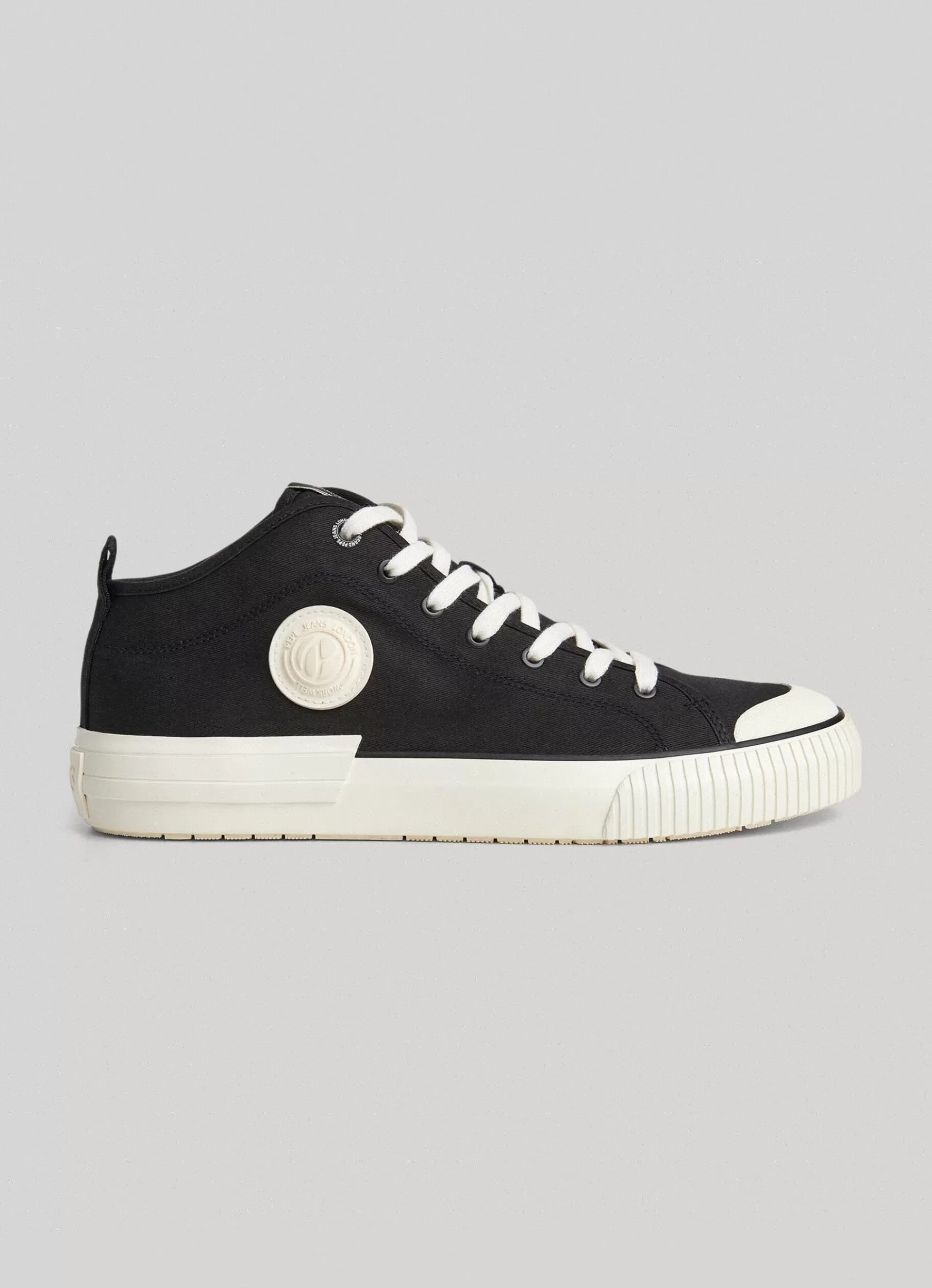 Sneakers*Men Pepe Jeans INDUSTRY BASIC CANVAS TRAINERS Black