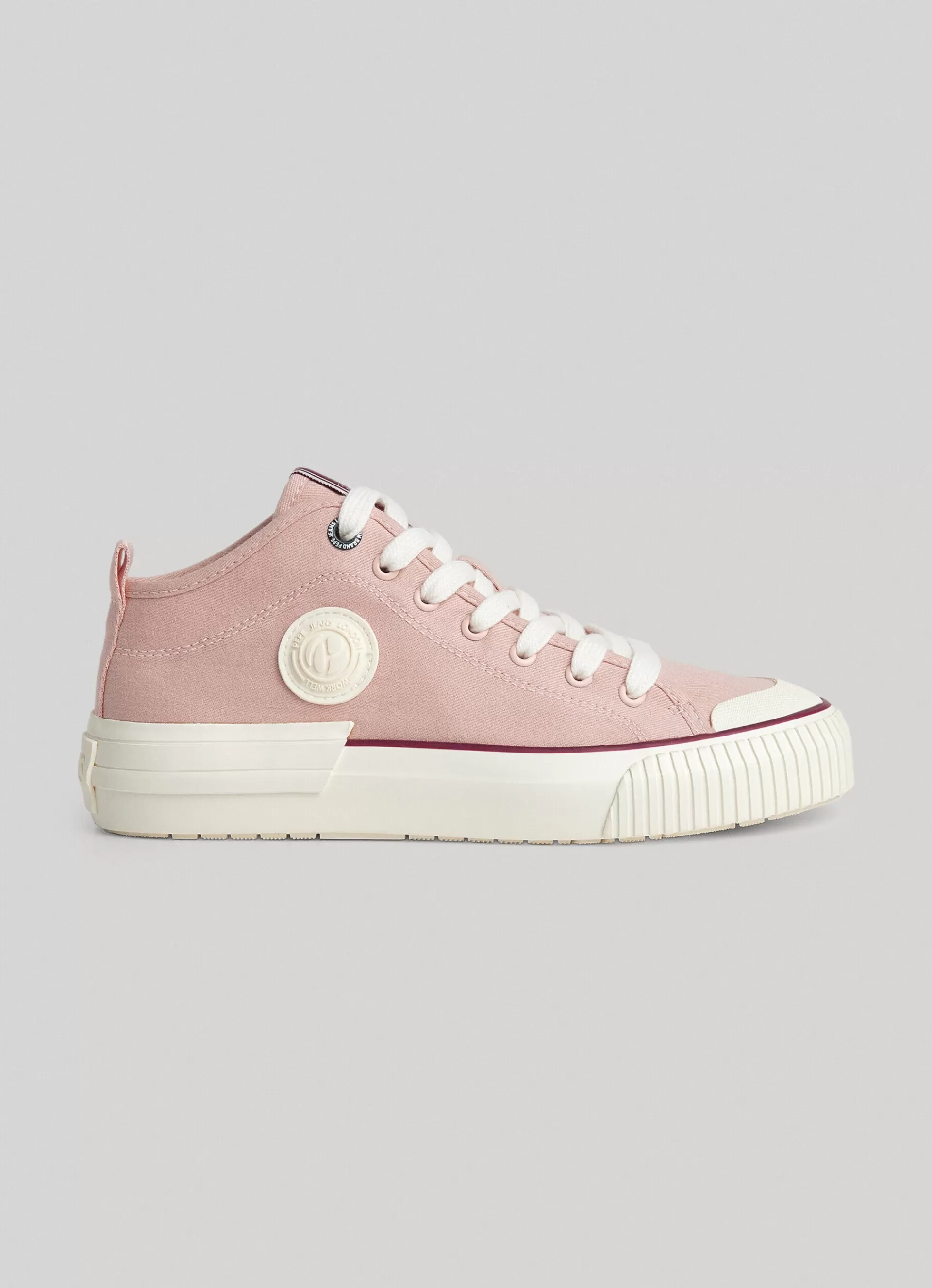 Sneakers*Women Pepe Jeans INDUSTRY BASIC TRAINERS Powder Rose Pink