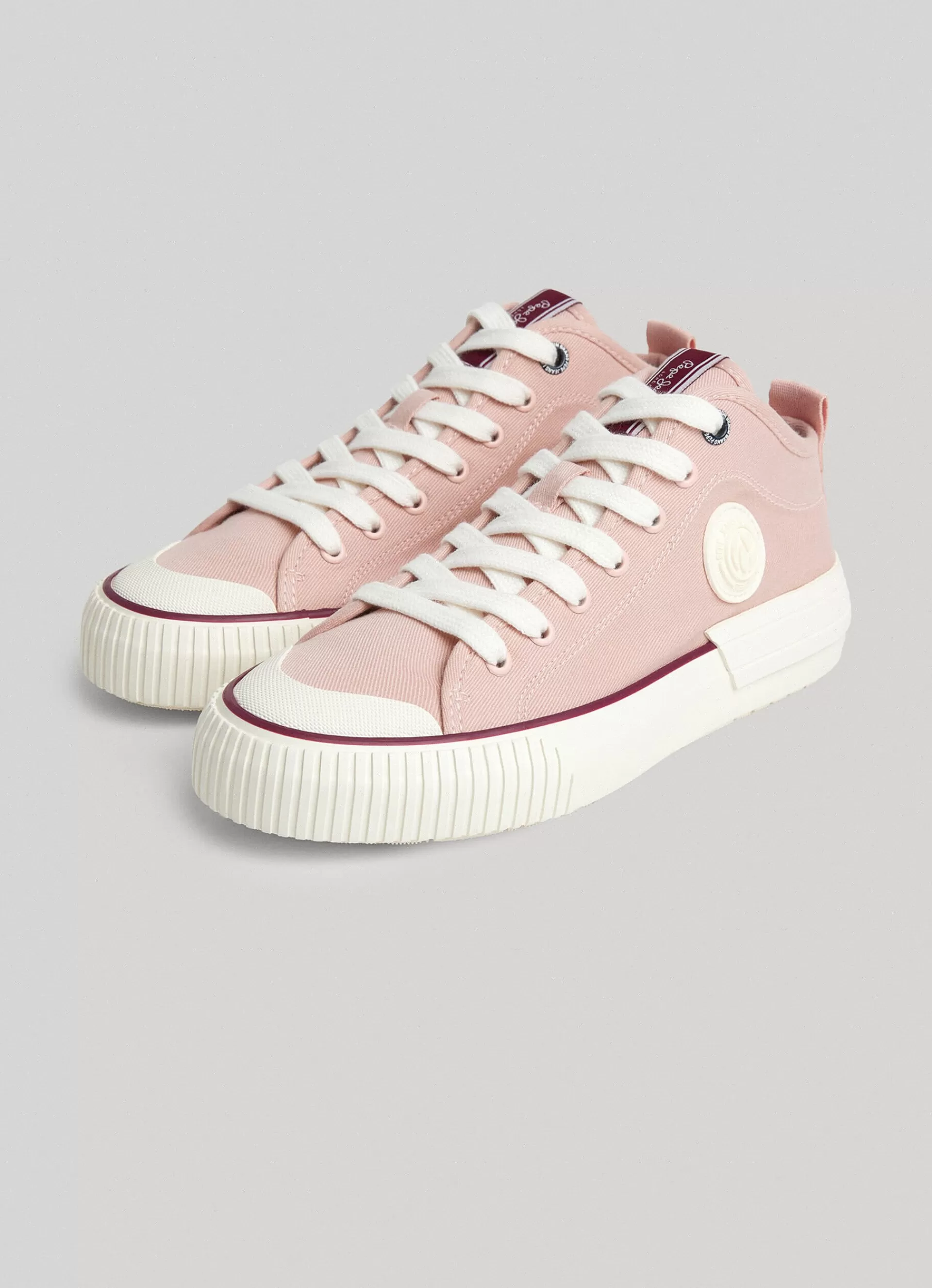 Sneakers*Women Pepe Jeans INDUSTRY BASIC TRAINERS Powder Rose Pink