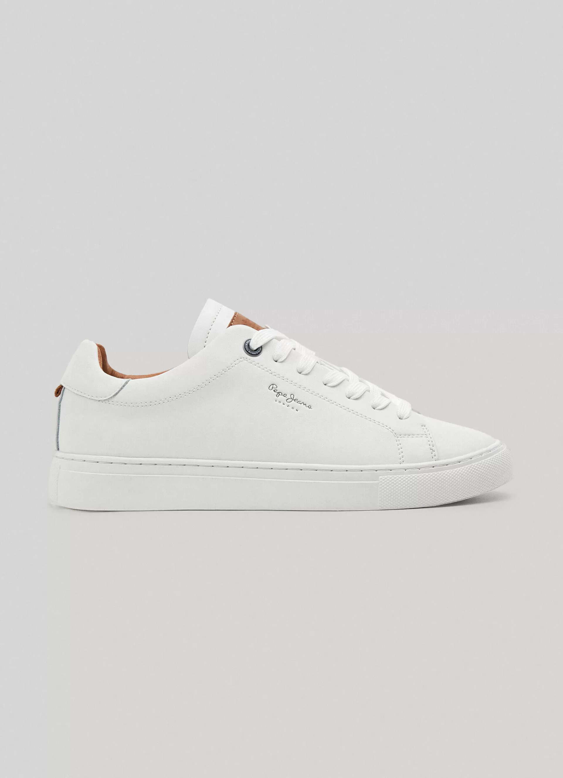 Fragances | Umbrellas | Sneakers*Women | Men Pepe Jeans JOE CUP ONE LEATHER TRAINERS White