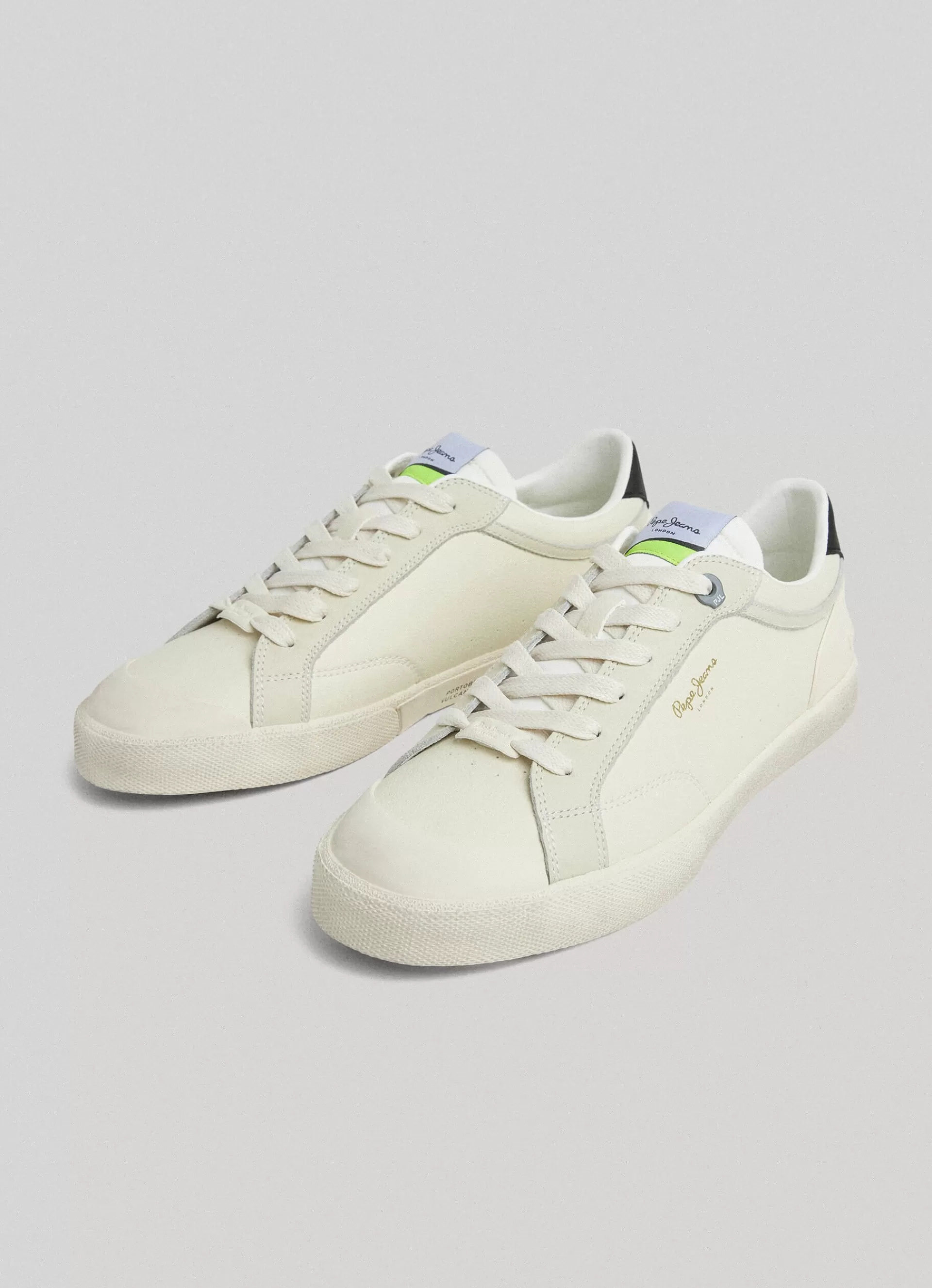 Sneakers*Men Pepe Jeans KENTON VINTAGE TRAINERS Factory White