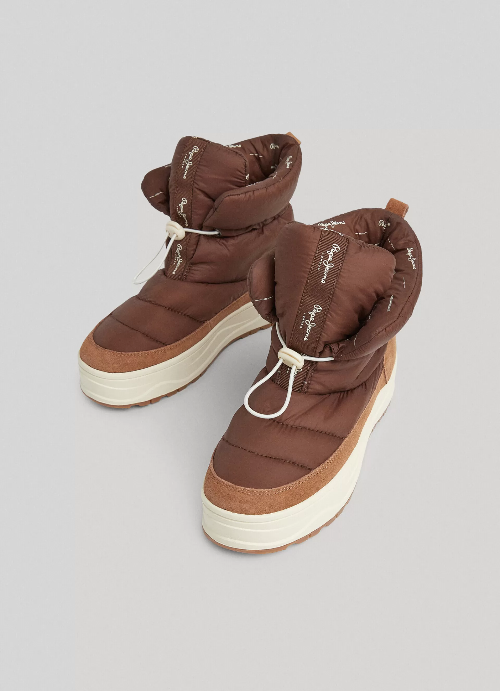 Sneakers*Women Pepe Jeans KORE SNOW BOOTS Cognac Brown