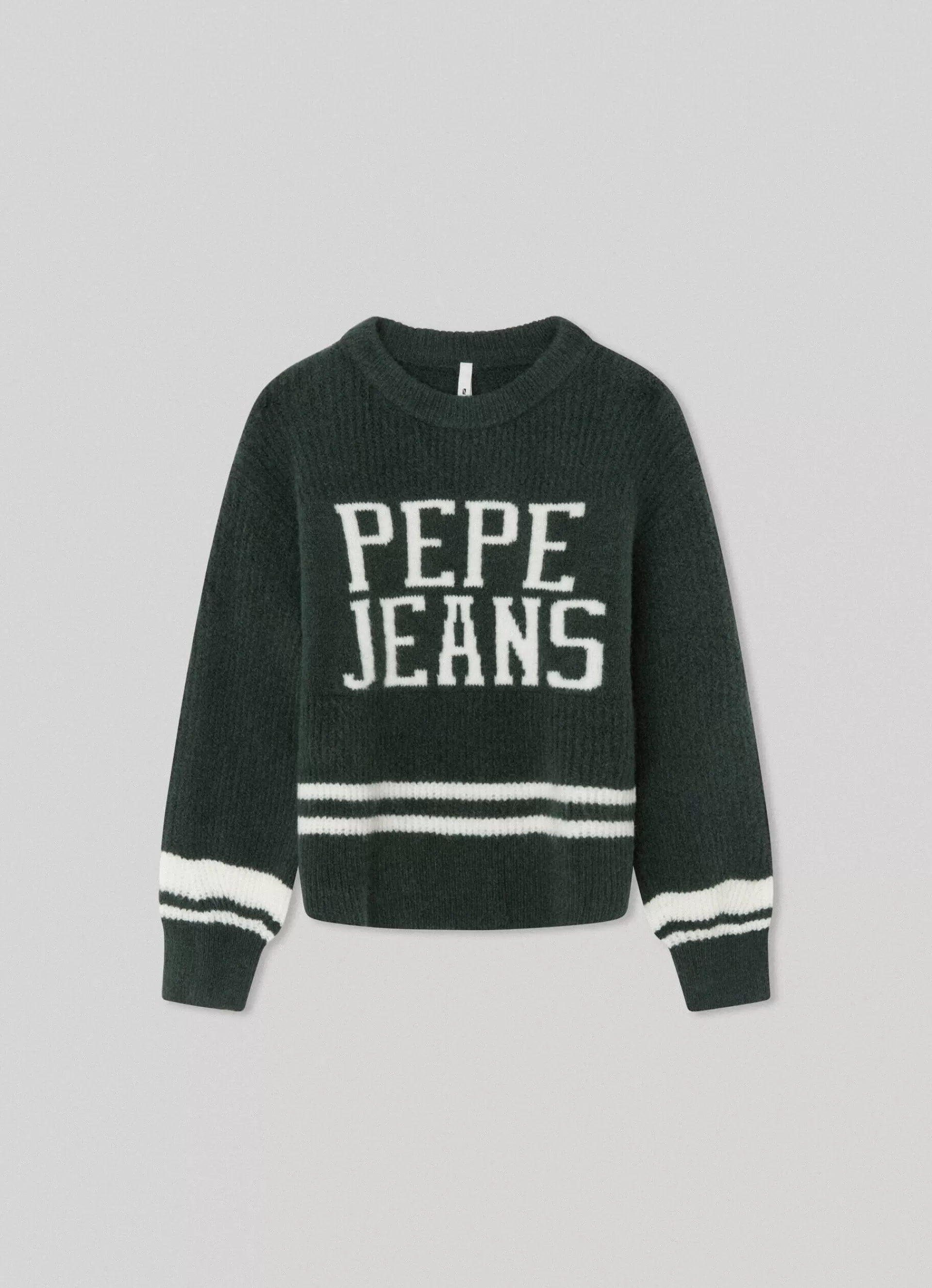 Sweats & Knits*KIDS Pepe Jeans LOGO PRINT KNIT Regent Green