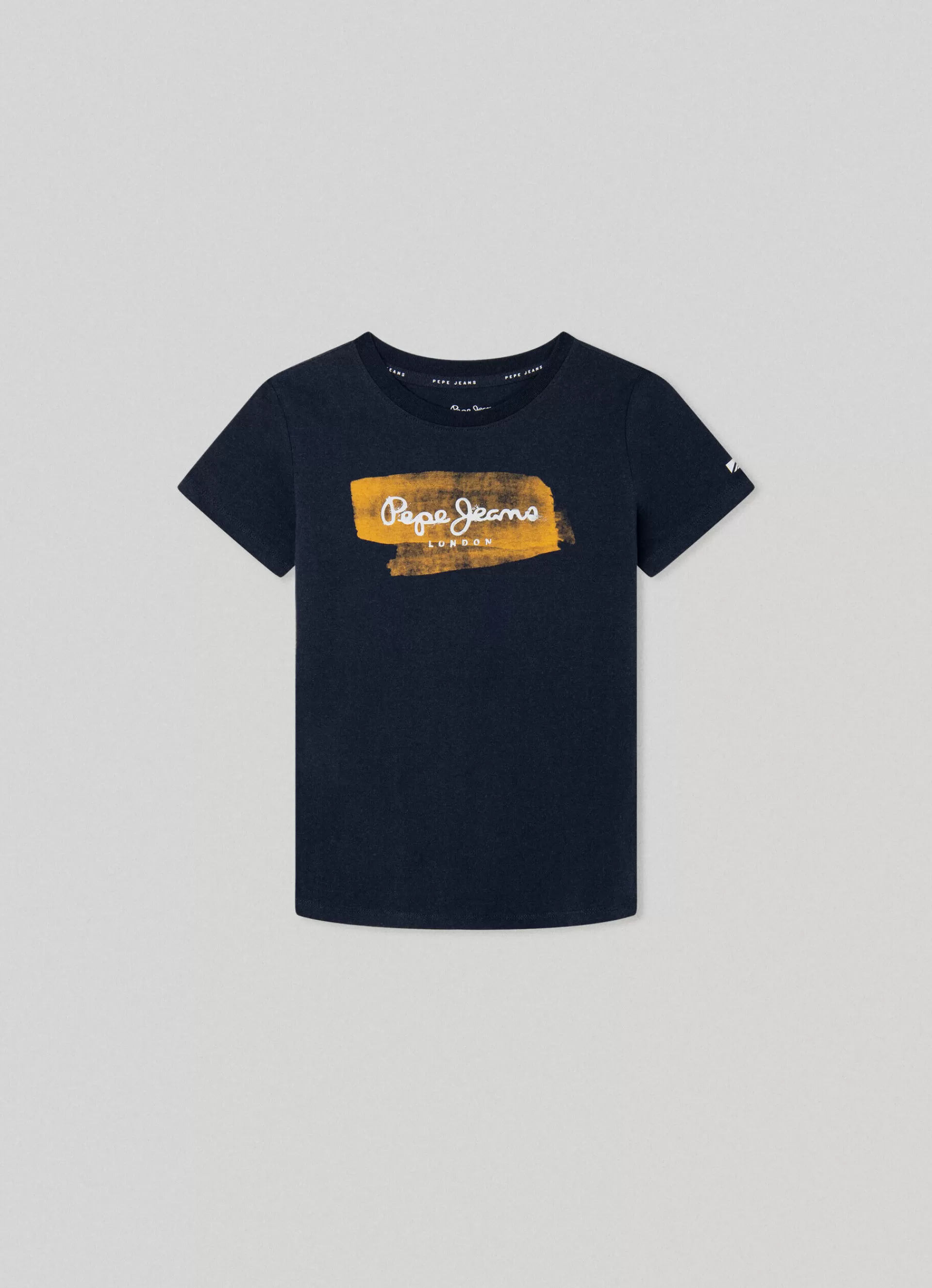 T-shirts*KIDS Pepe Jeans LOGO PRINT T-SHIRT Dulwich Blue