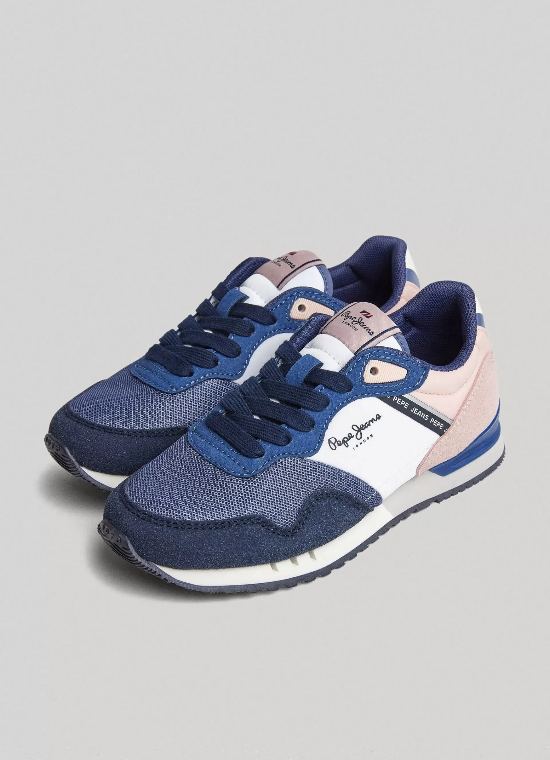 Footwear*KIDS Pepe Jeans LONDON CLASSIC RUNNING SHOES Marine Blue