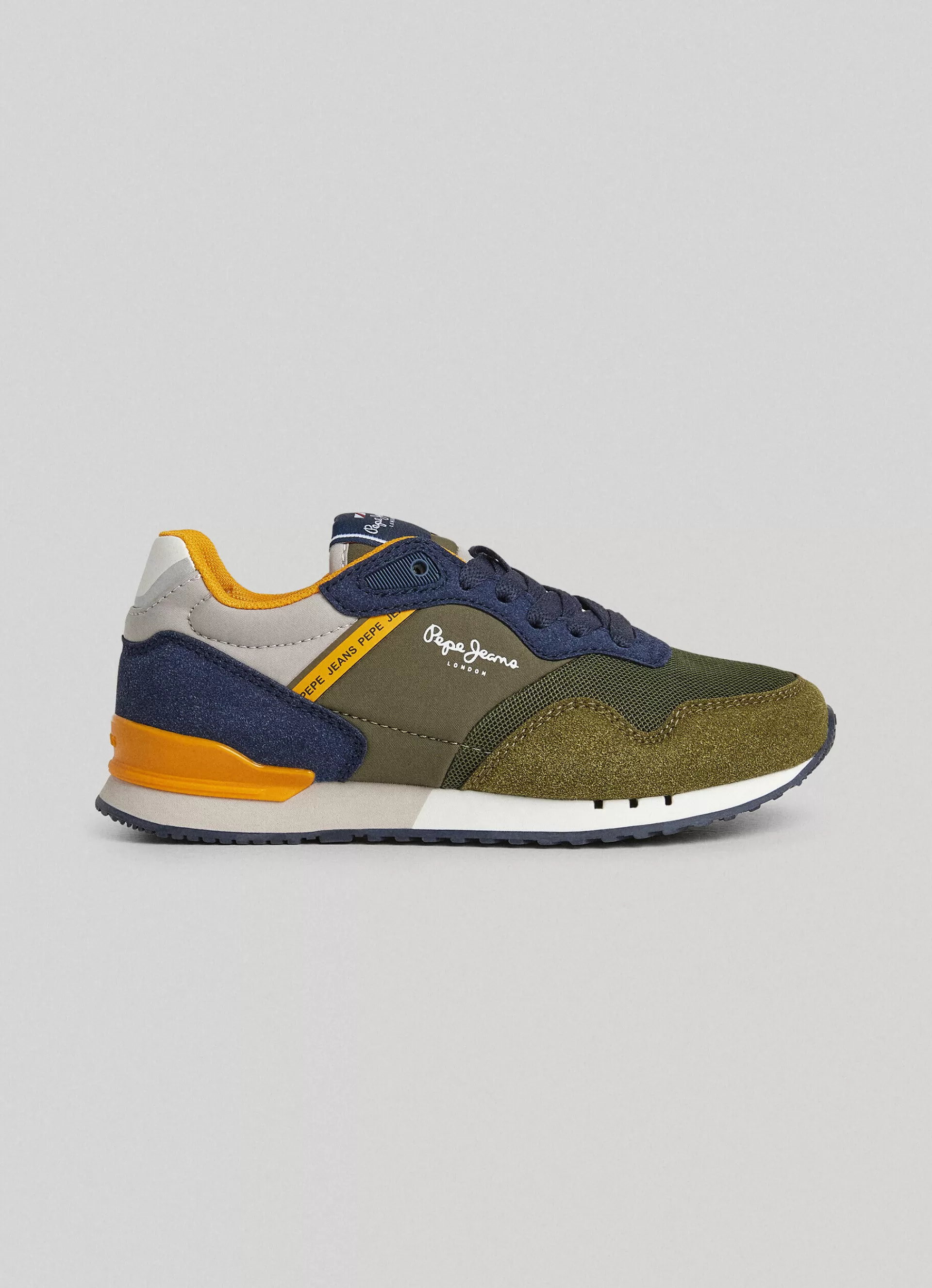 Footwear*KIDS Pepe Jeans LONDON FOREST RUNNING SHOES Khaki Green