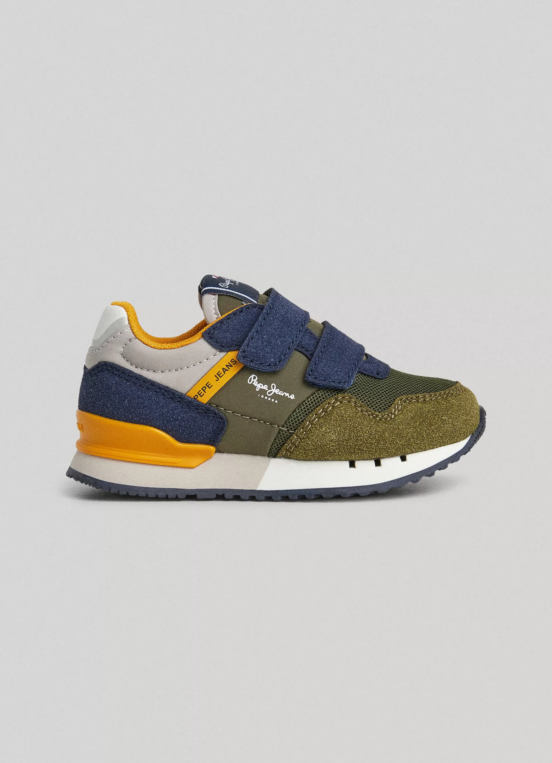 Footwear*KIDS Pepe Jeans LONDON FOREST RUNNING SHOES Khaki Green