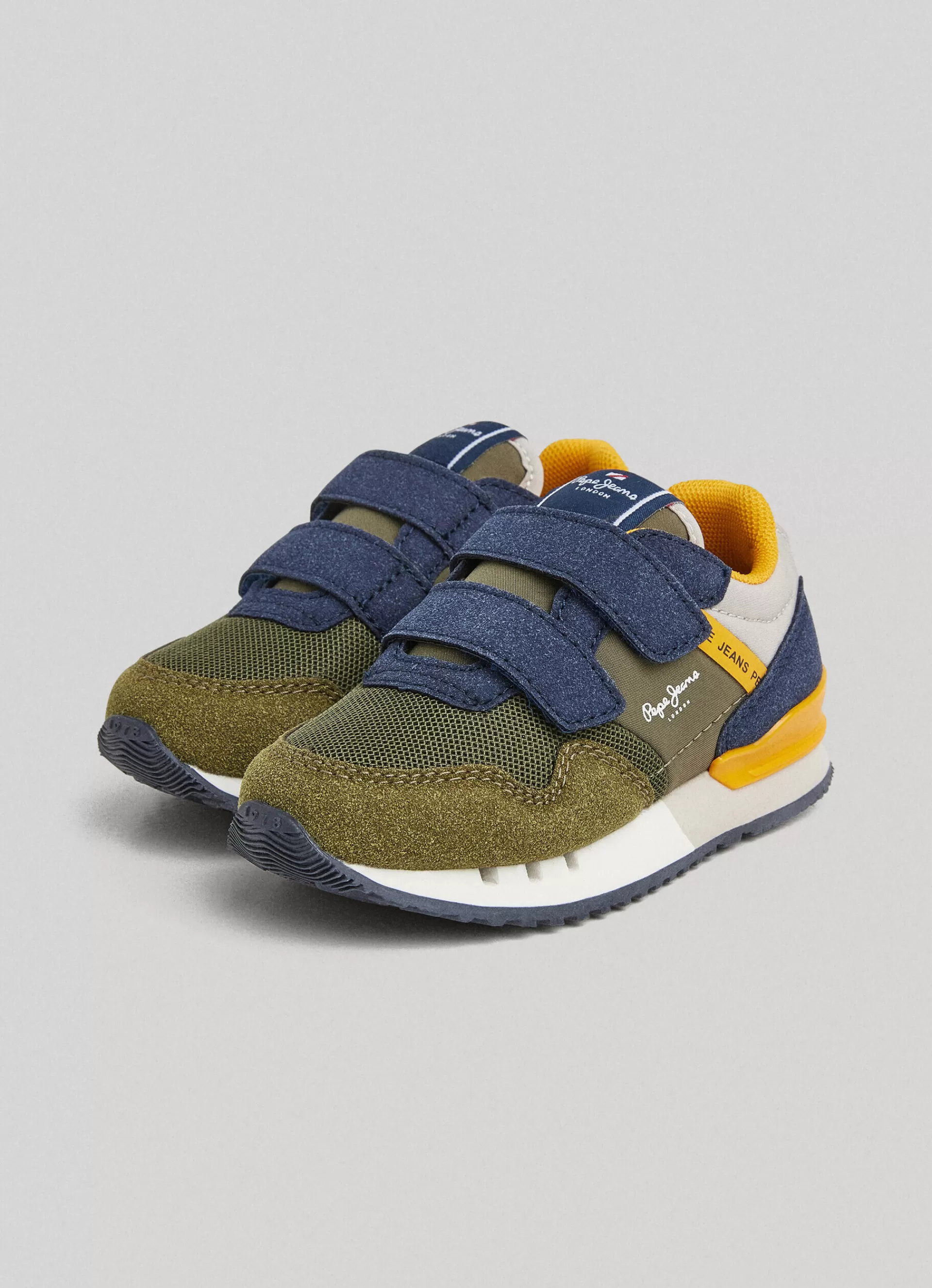 Footwear*KIDS Pepe Jeans LONDON FOREST RUNNING SHOES Khaki Green