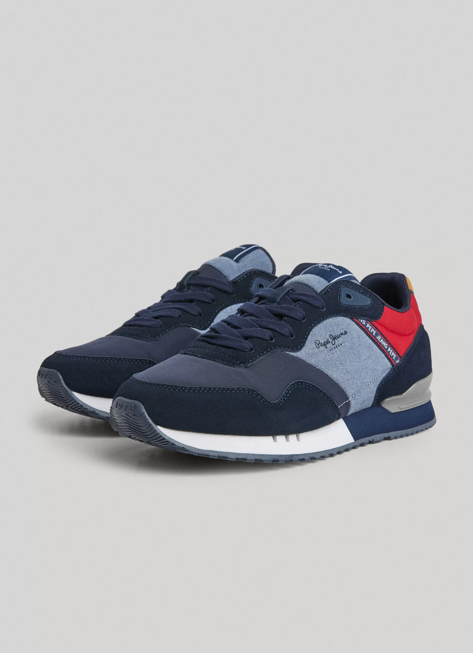 Sneakers*Men Pepe Jeans LONDON ONE RUNNING SHOES Navy