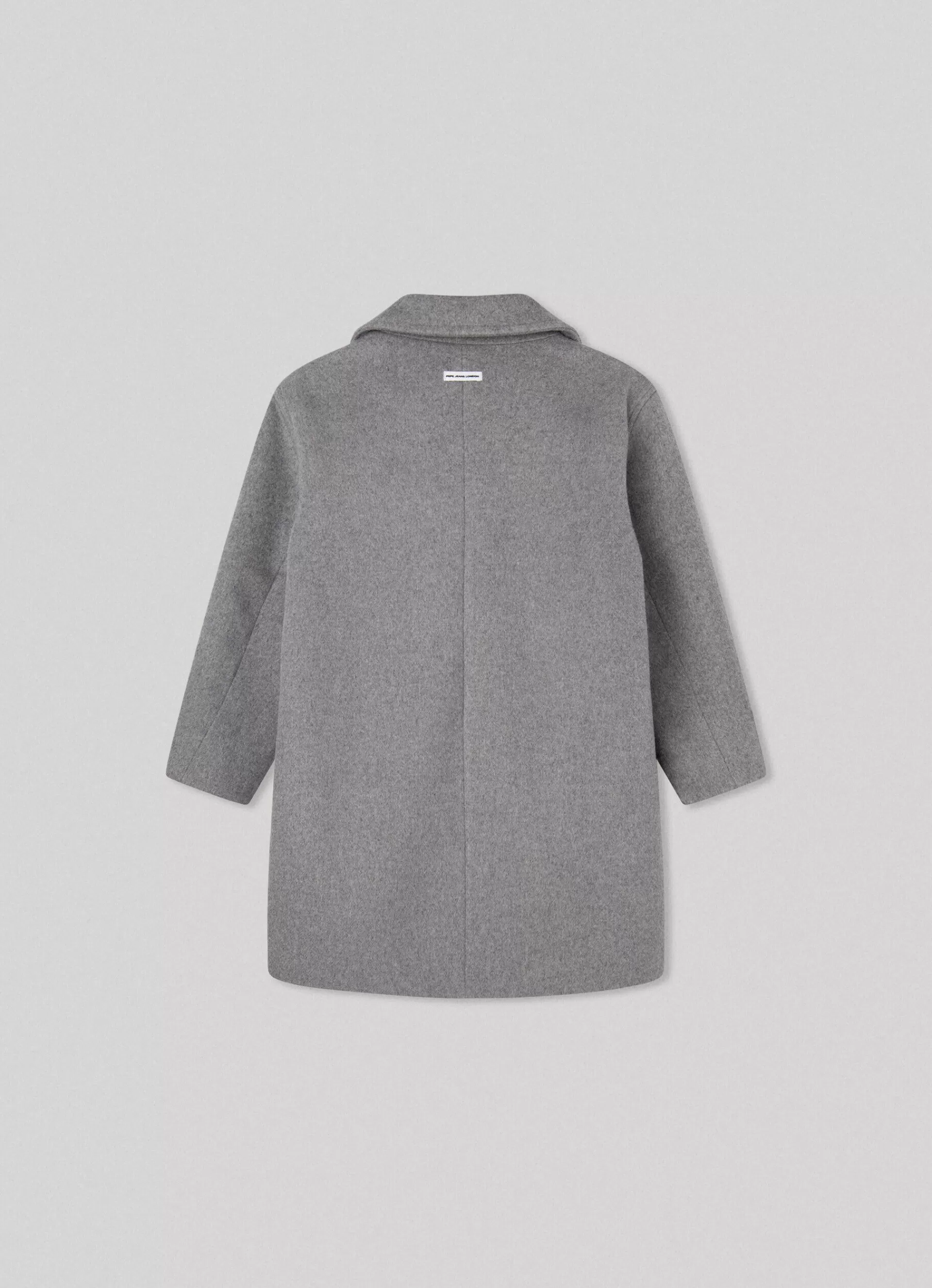 Coats & Jackets*KIDS Pepe Jeans LONG WOOL COAT Marl Grey