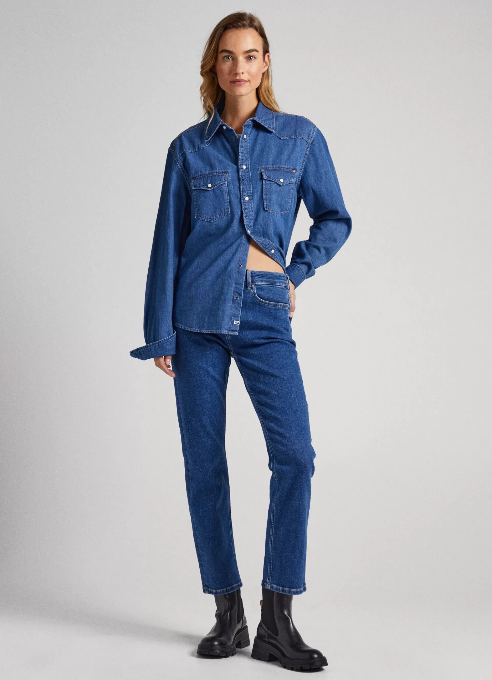 Straight | Jeans*Women Pepe Jeans MARY REGULAR FIT HIGH-RISE JEANS Denim