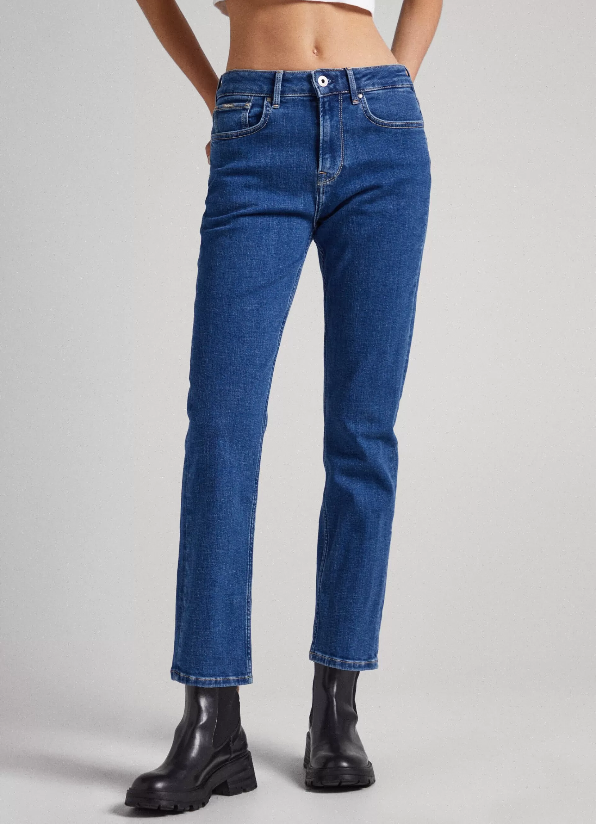 Straight | Jeans*Women Pepe Jeans MARY REGULAR FIT HIGH-RISE JEANS Denim