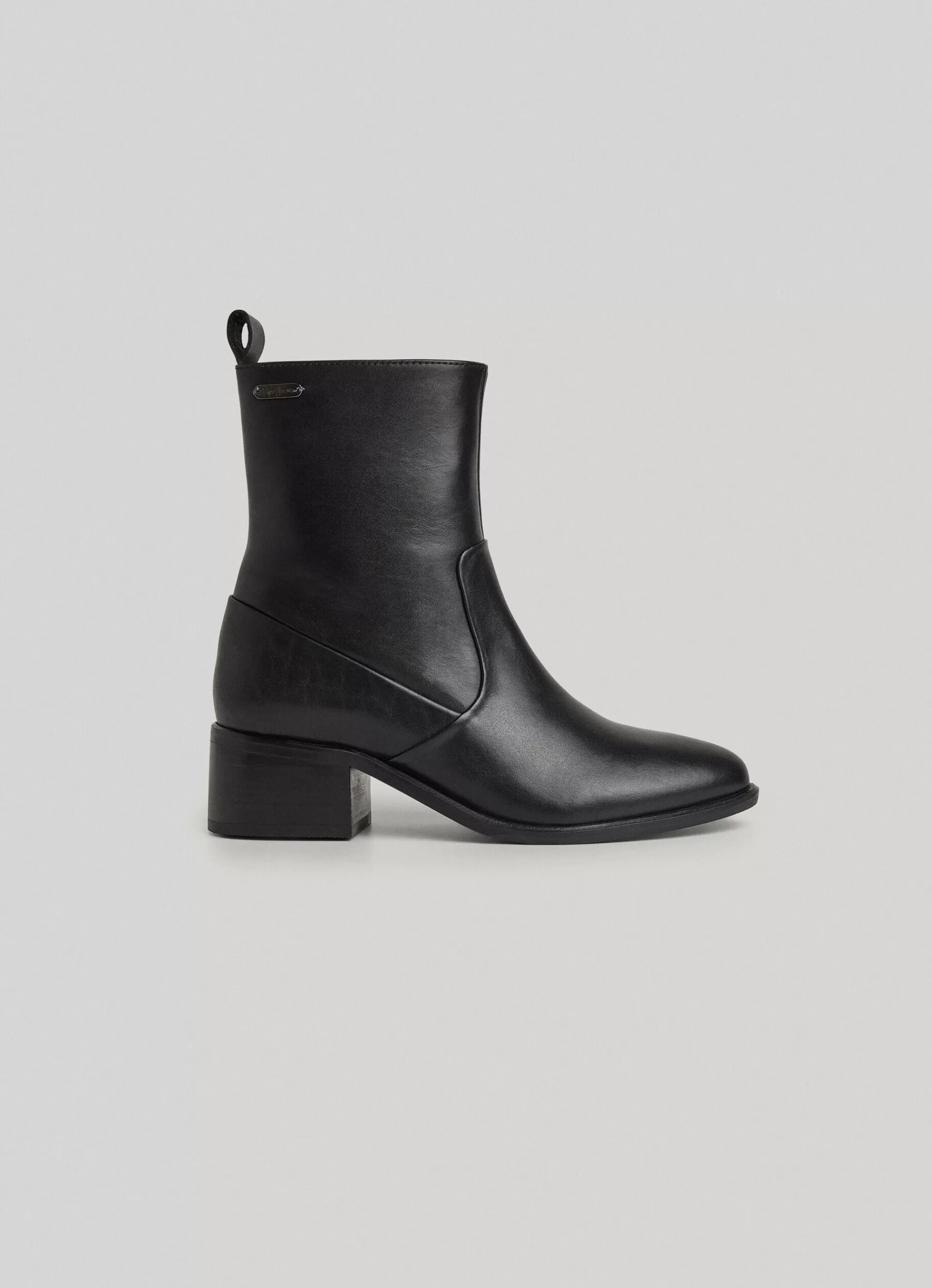 Boots & Shoes*Women Pepe Jeans MID-CALF LEATHER BOOTIE Black