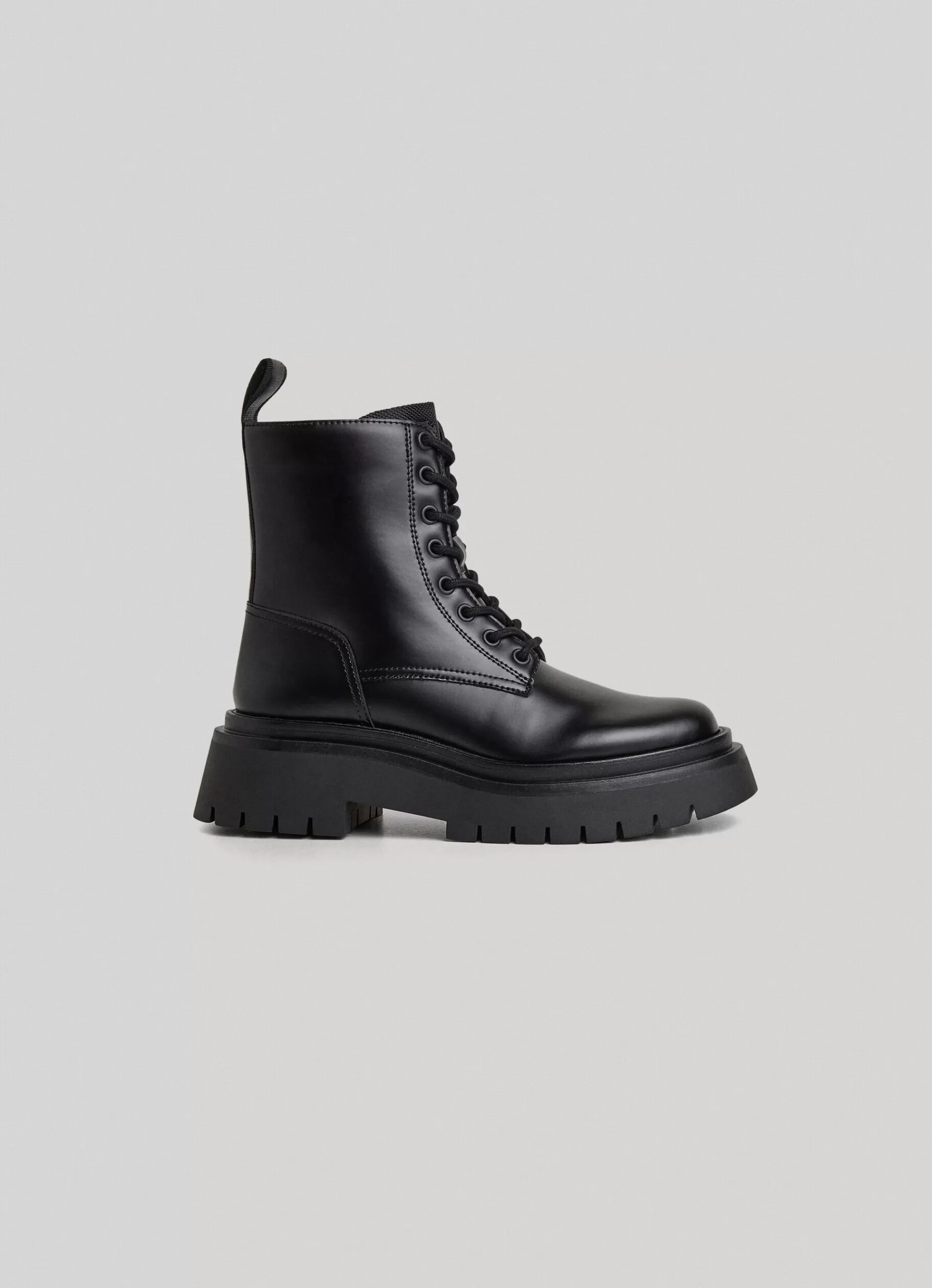 Boots & Shoes*Women Pepe Jeans MID-CUT UTILITY BOOTS Black