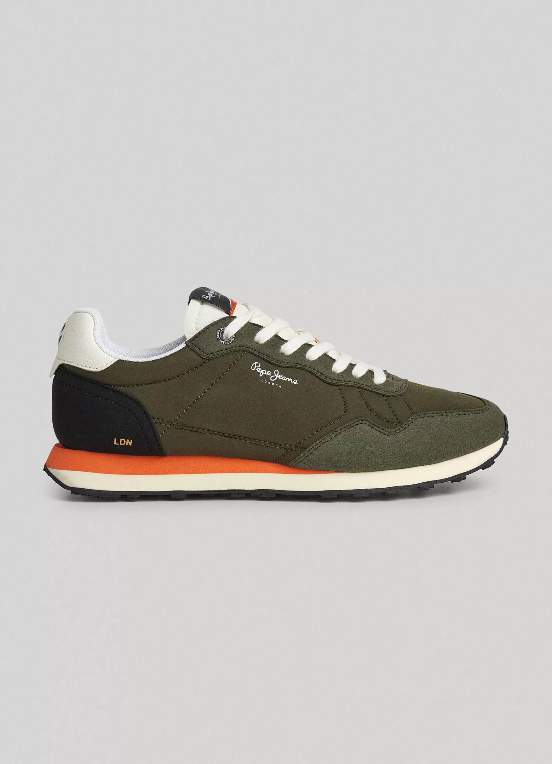 Sneakers*Men Pepe Jeans NATCH ONE RUNNING SHOES Khaki Green