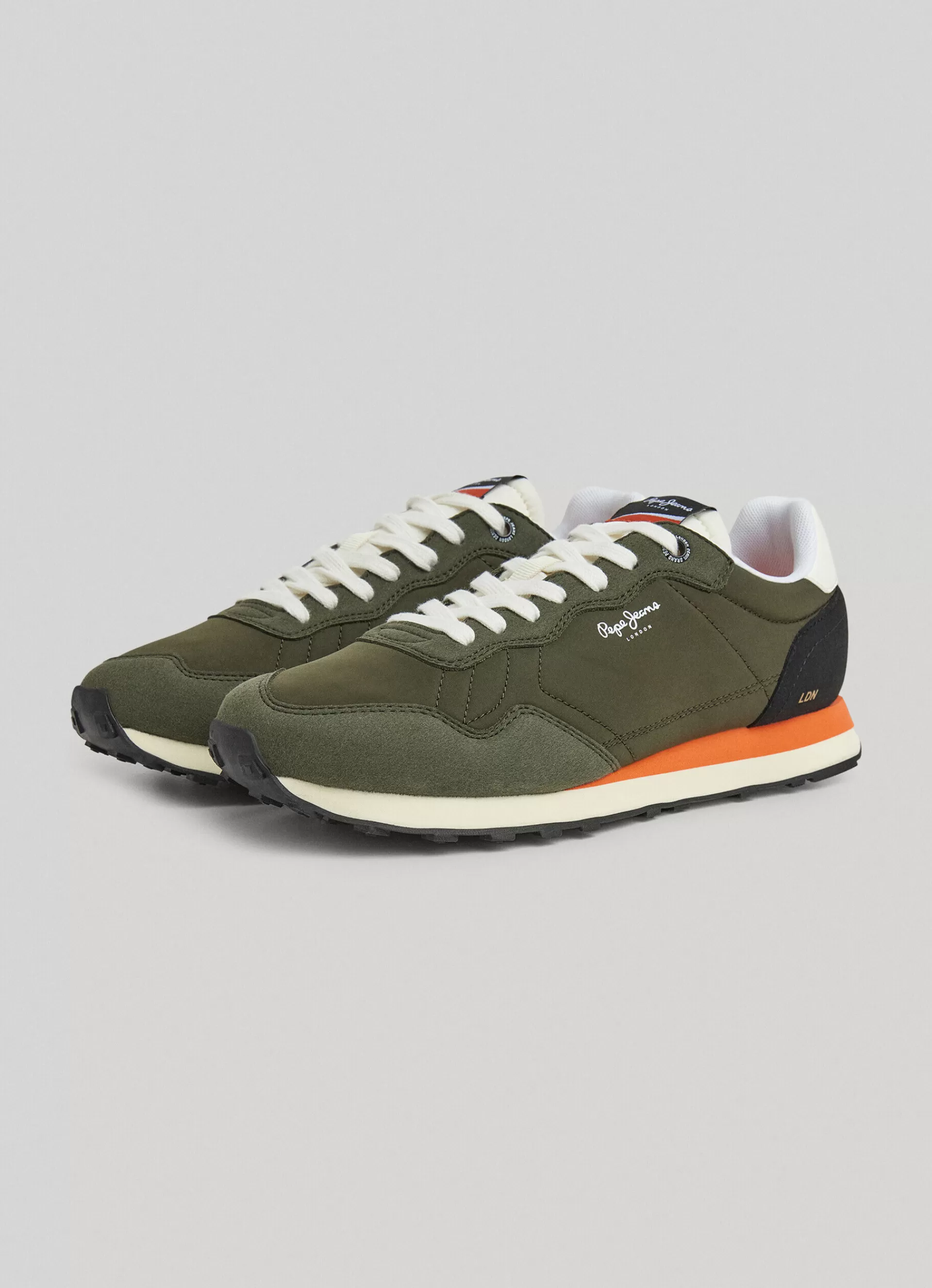 Sneakers*Men Pepe Jeans NATCH ONE RUNNING SHOES Khaki Green