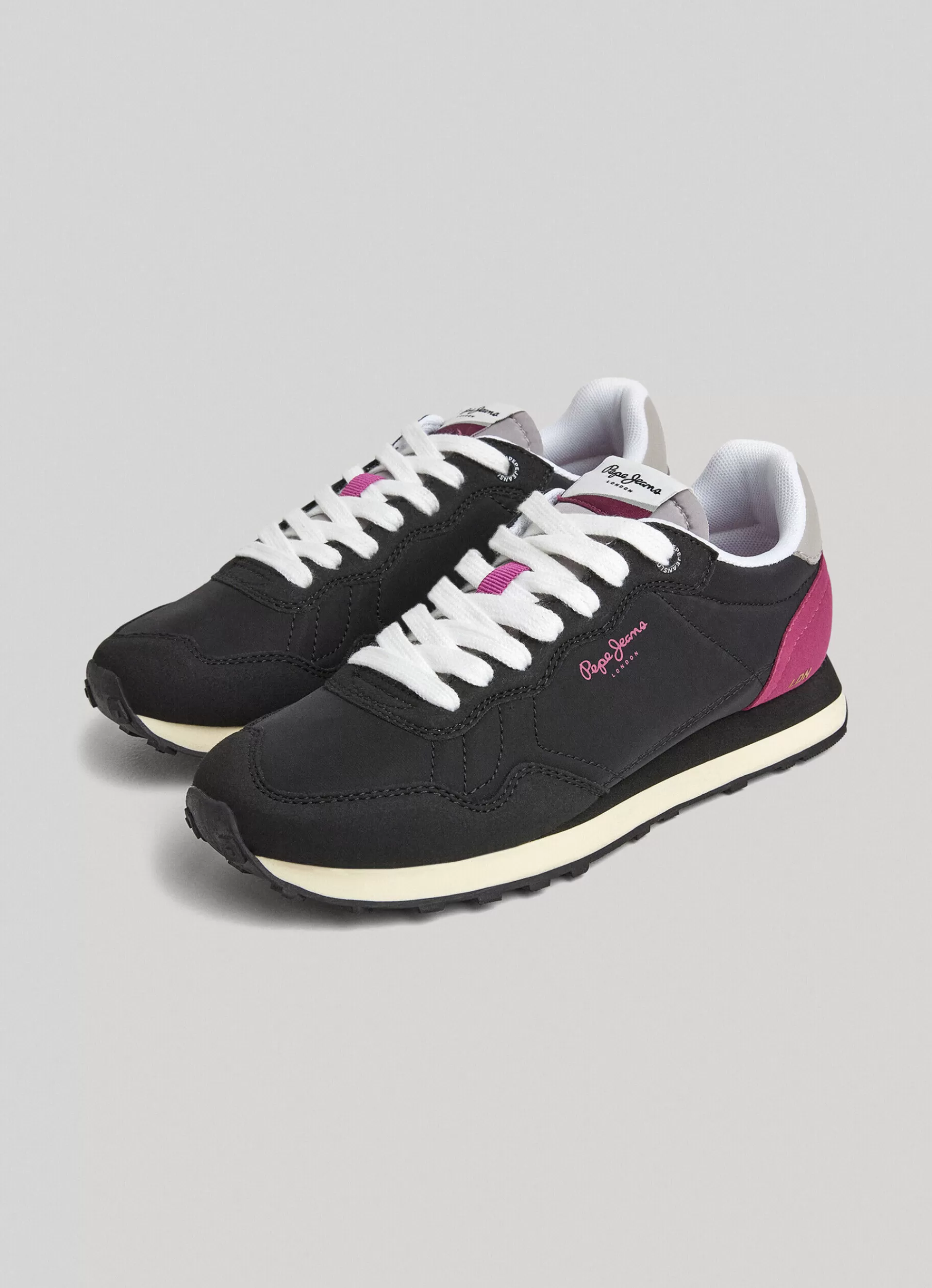 Sneakers*Women Pepe Jeans NATCH ONE RUNNING SHOES Black