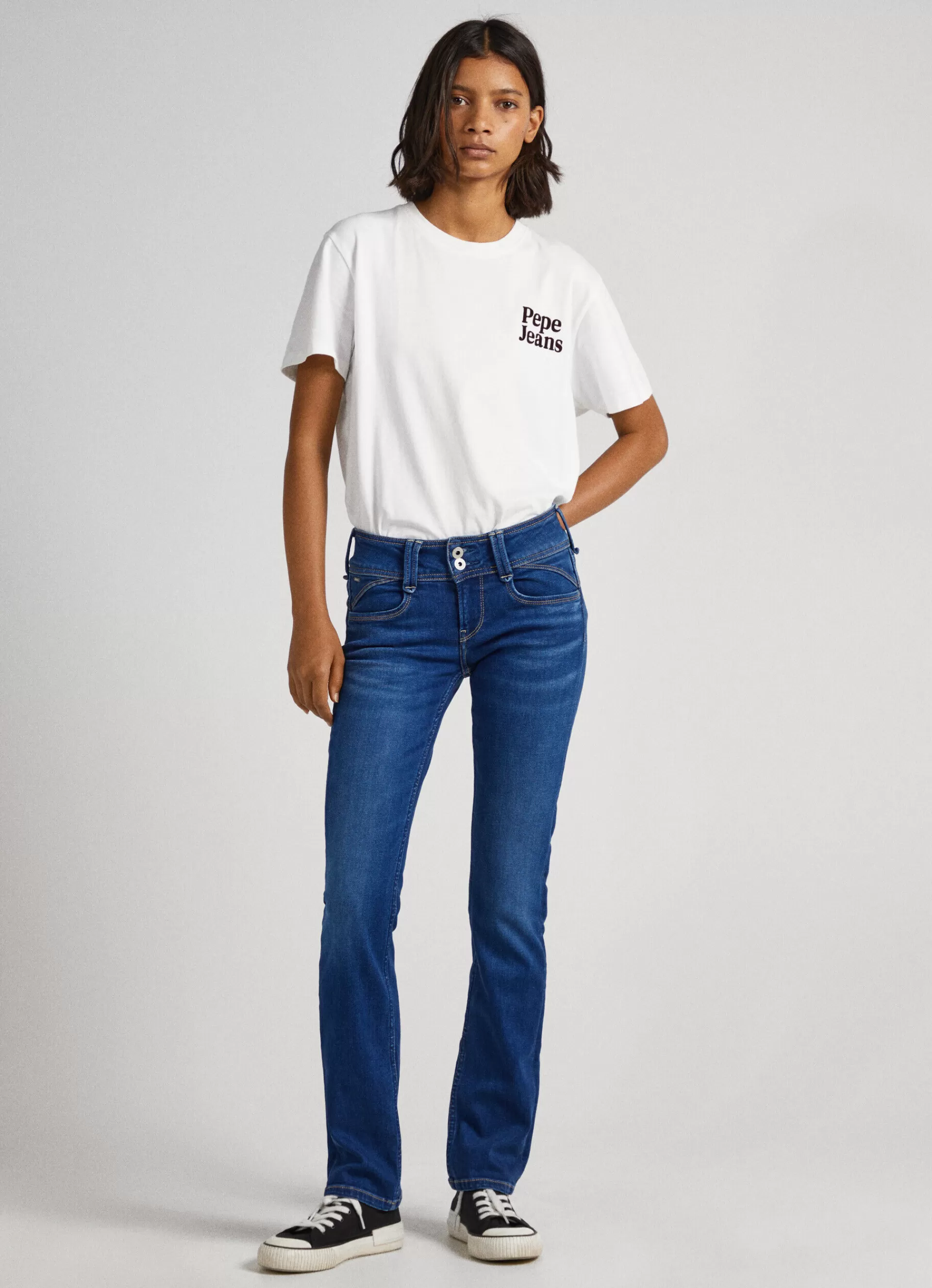 Straight | Jeans*Women Pepe Jeans NEW GEN REGULAR FIT MID-RISE JEANS Denim