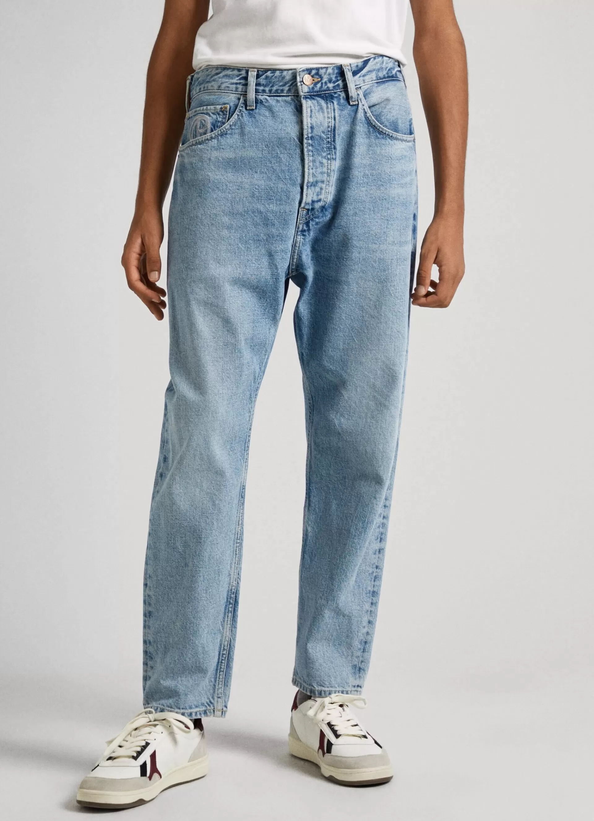 Loose | Jeans*Men Pepe Jeans NILS LOOSE FIT DROP-WAIST JEANS Denim