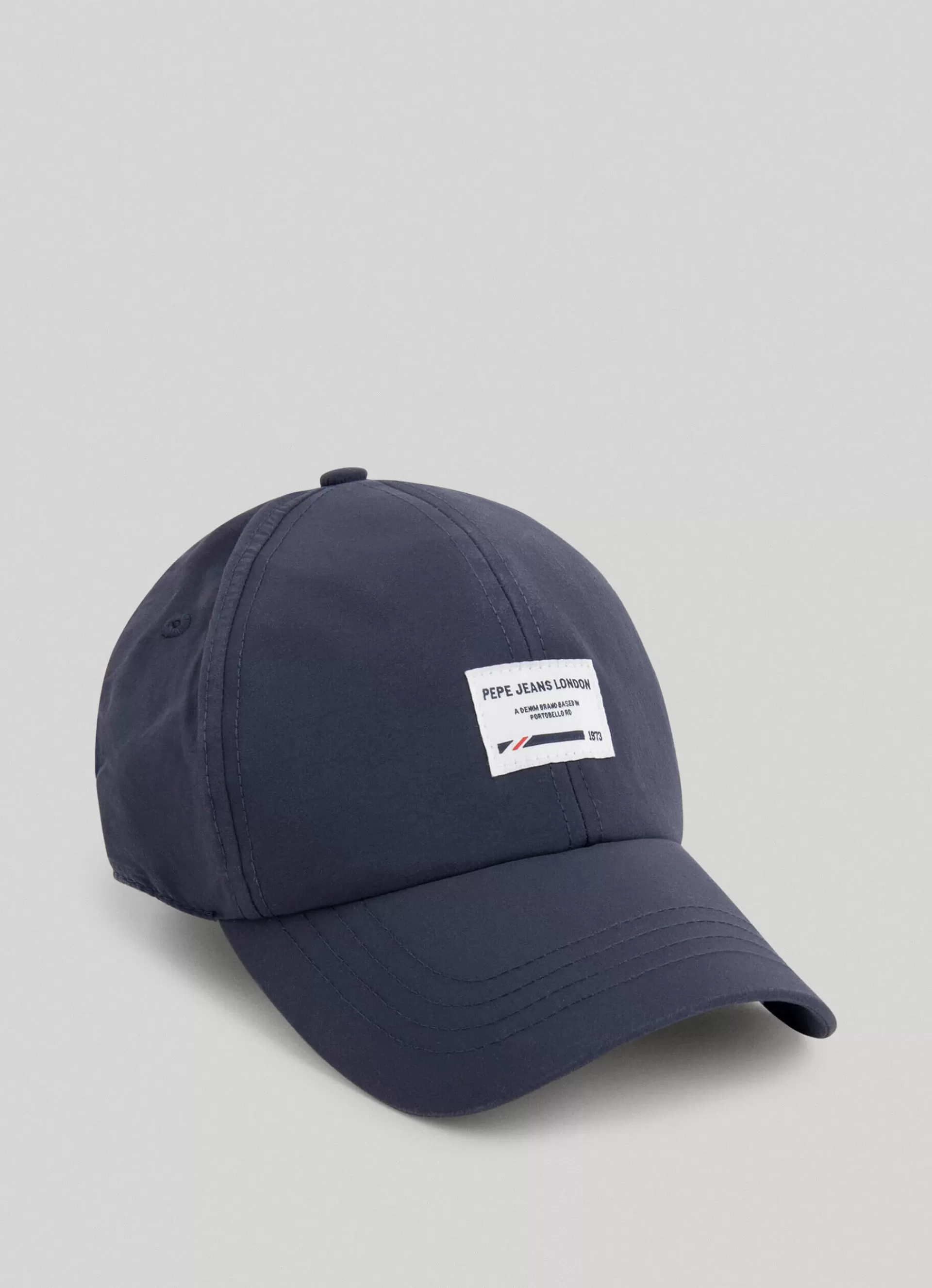 Hats & Caps*Women | Men Pepe Jeans NYLON CAP WITH PRINTED LOGO Dulwich Blue